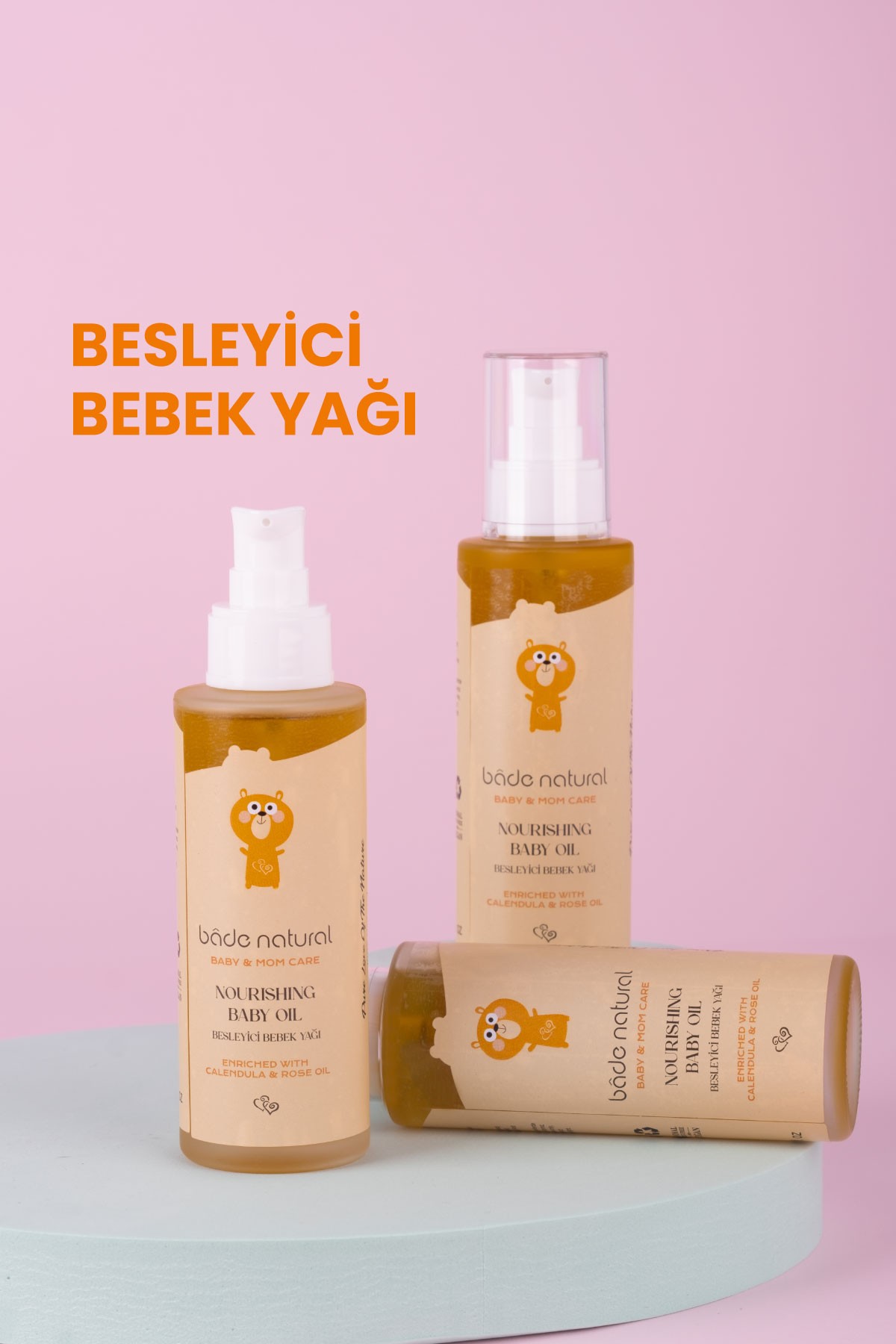 Besleyici ve Rahatlatıcı Bebek Masaj Yağı %100 Doğal 100 ml