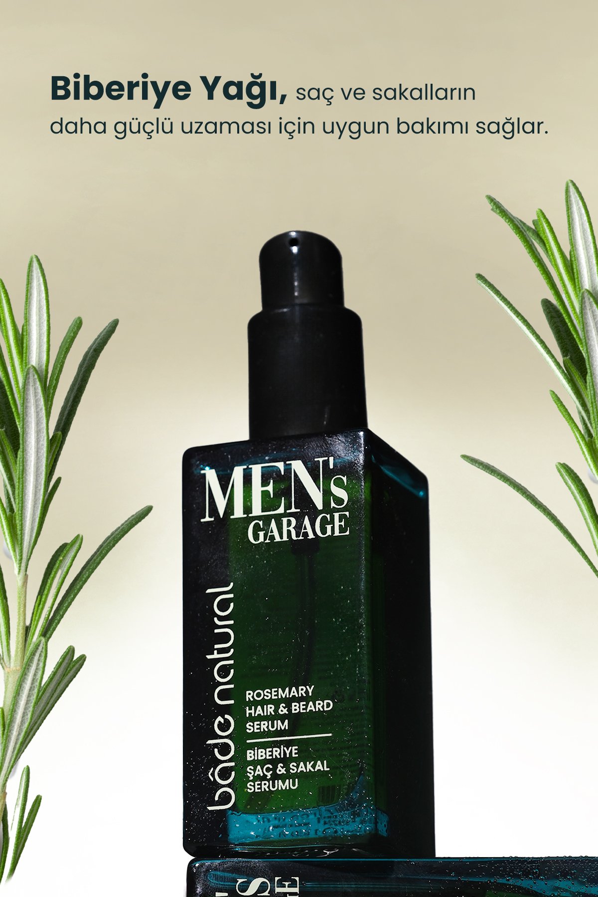 Men's Garage Biberiye Saç ve Sakal Serumu Besleyici ve Derinlemesine Bakım 50 ml