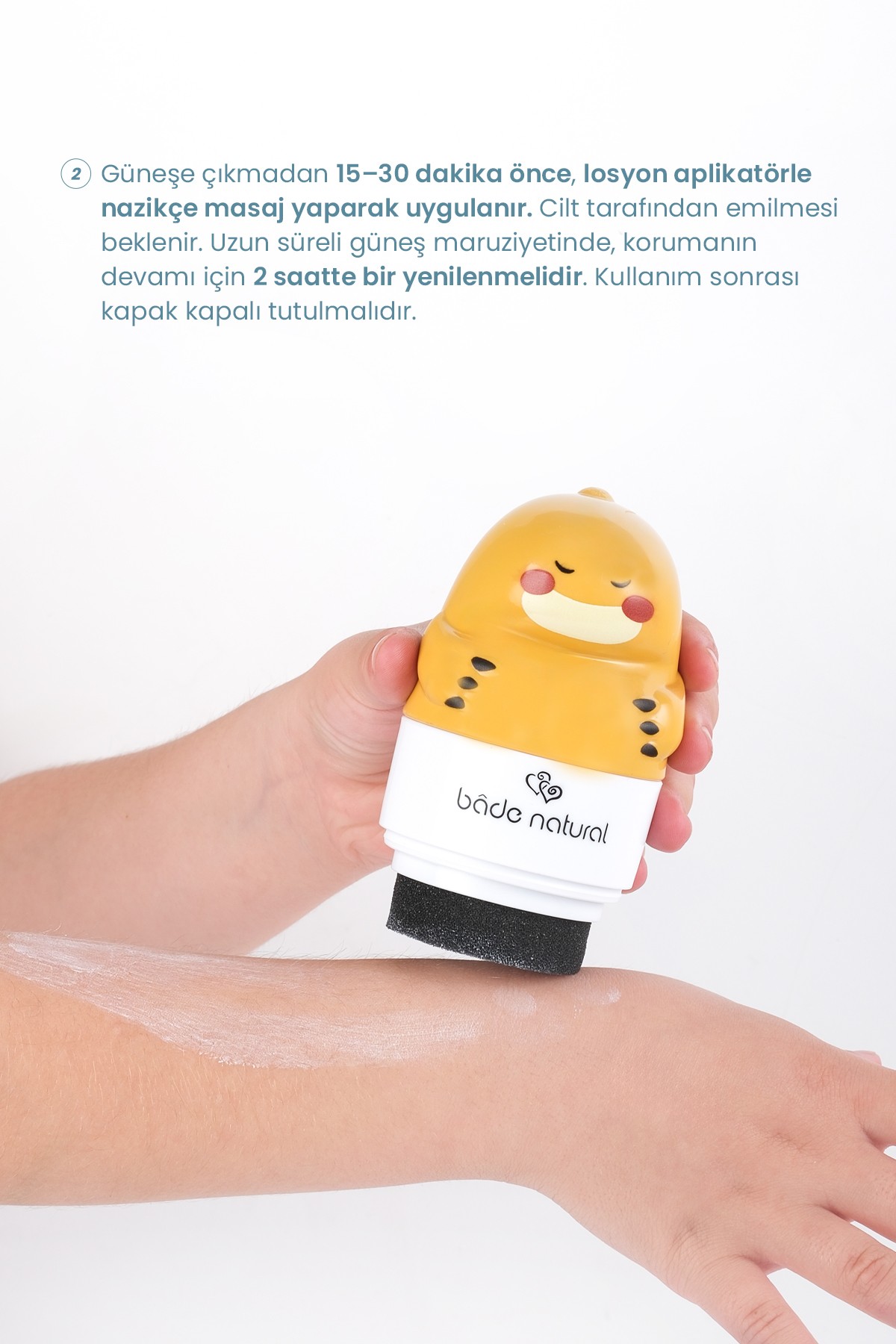 Güneş Koruyucu Losyon Aplikatörü Dinozor Figürlü Doldurulabilir Roll On 110 ml