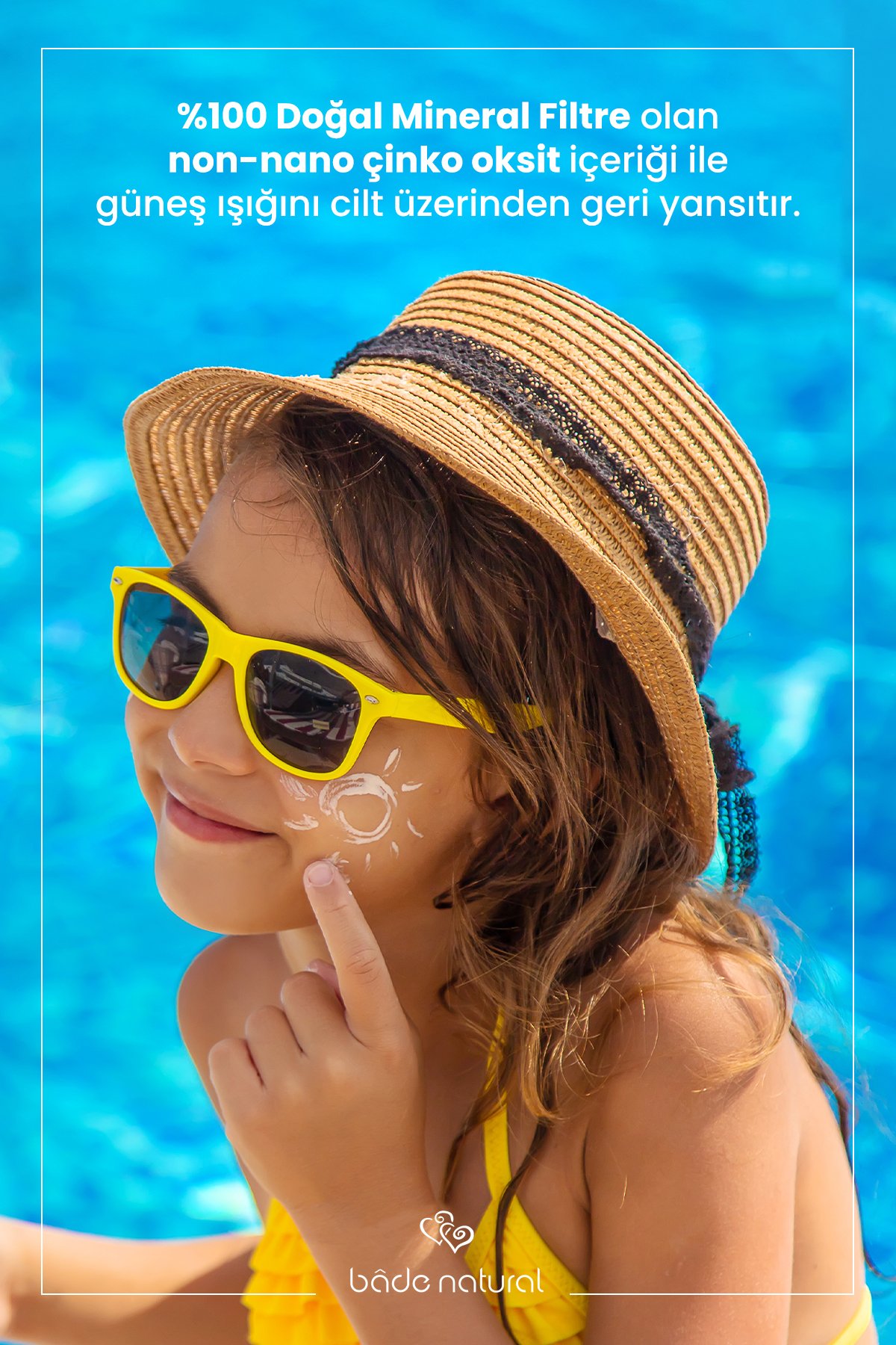 %100 Doğal 50+ SPF Yüksek Korumalı Çocuk Güneş Koruyucu Losyon 100 ml