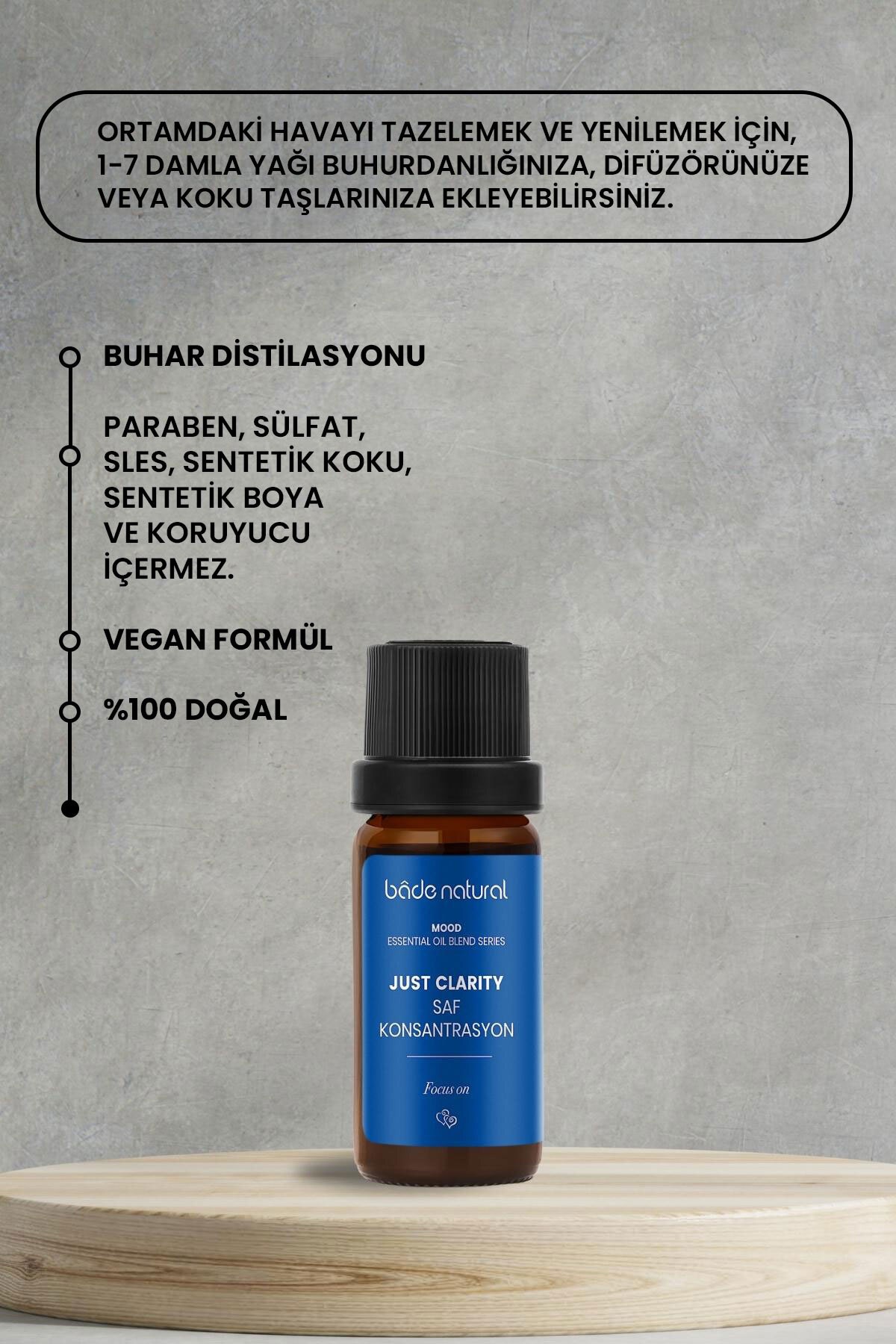 Saf Konsantrasyon Aromaterapi Karışımı 10 ml