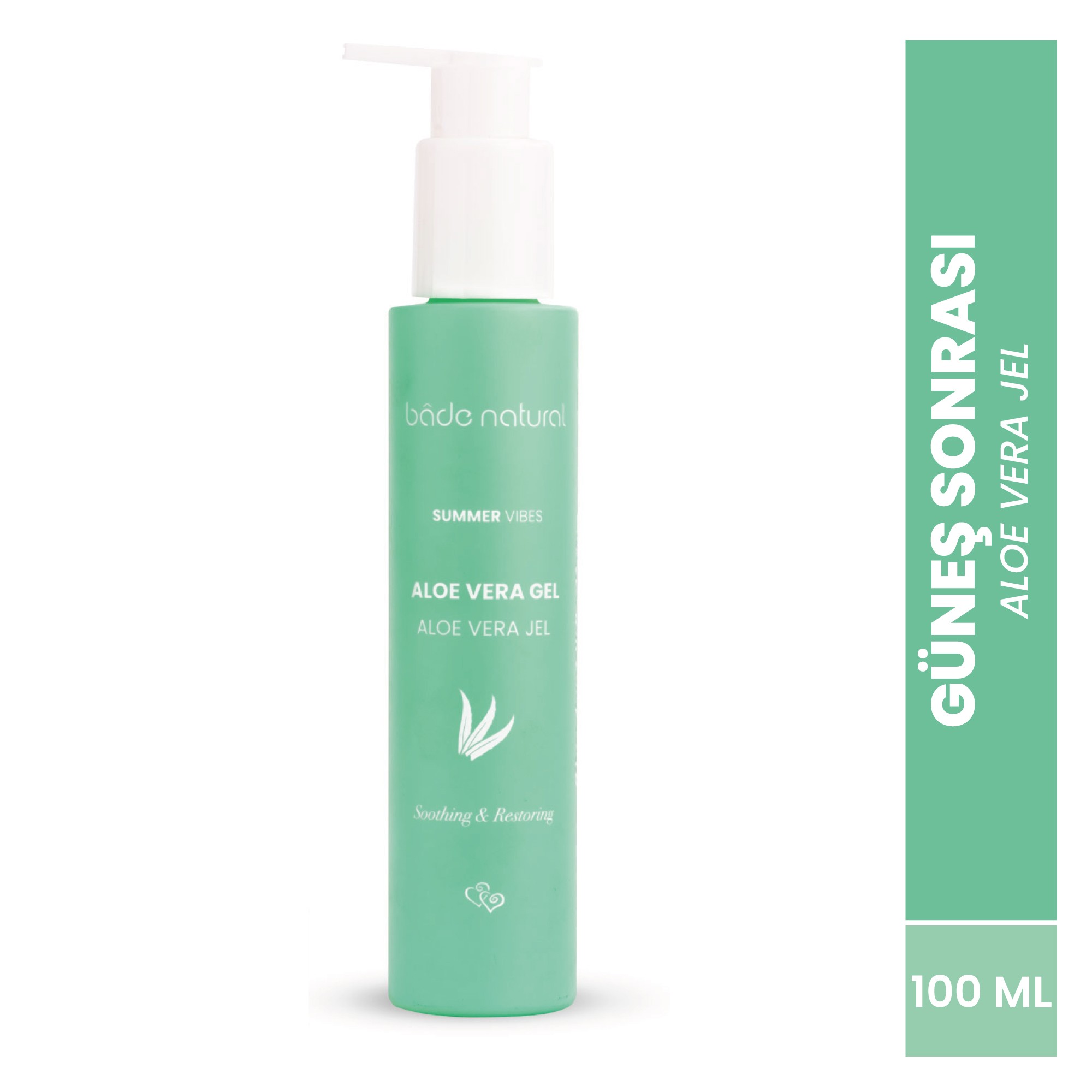 Aloe Vera Jel Güneş Sonrası Nemlendirici %100 Doğal 100 ml