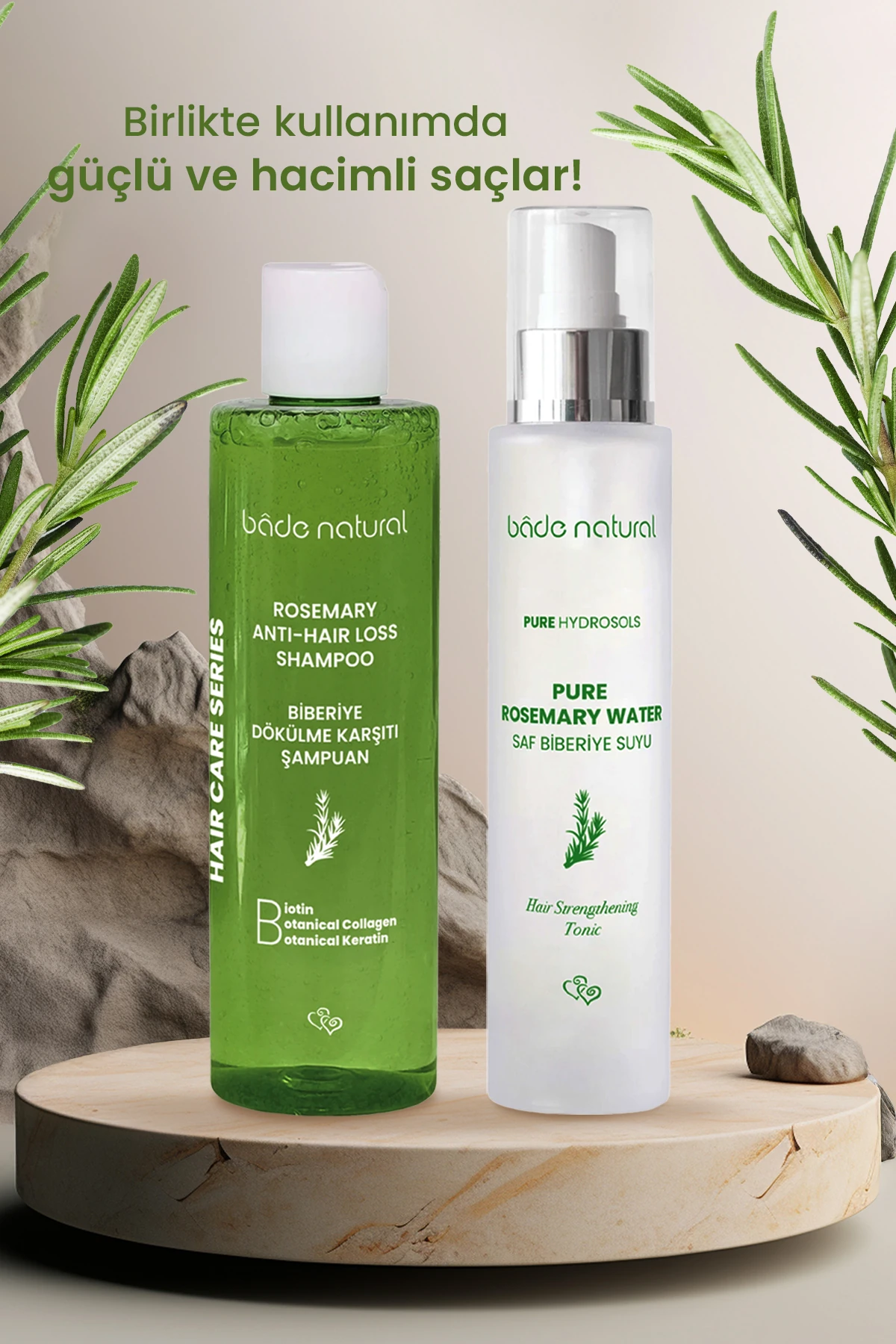 Biberiye Dökülme Karşıtı ve Güçlendirici Saç Toniği & Şampuan Set