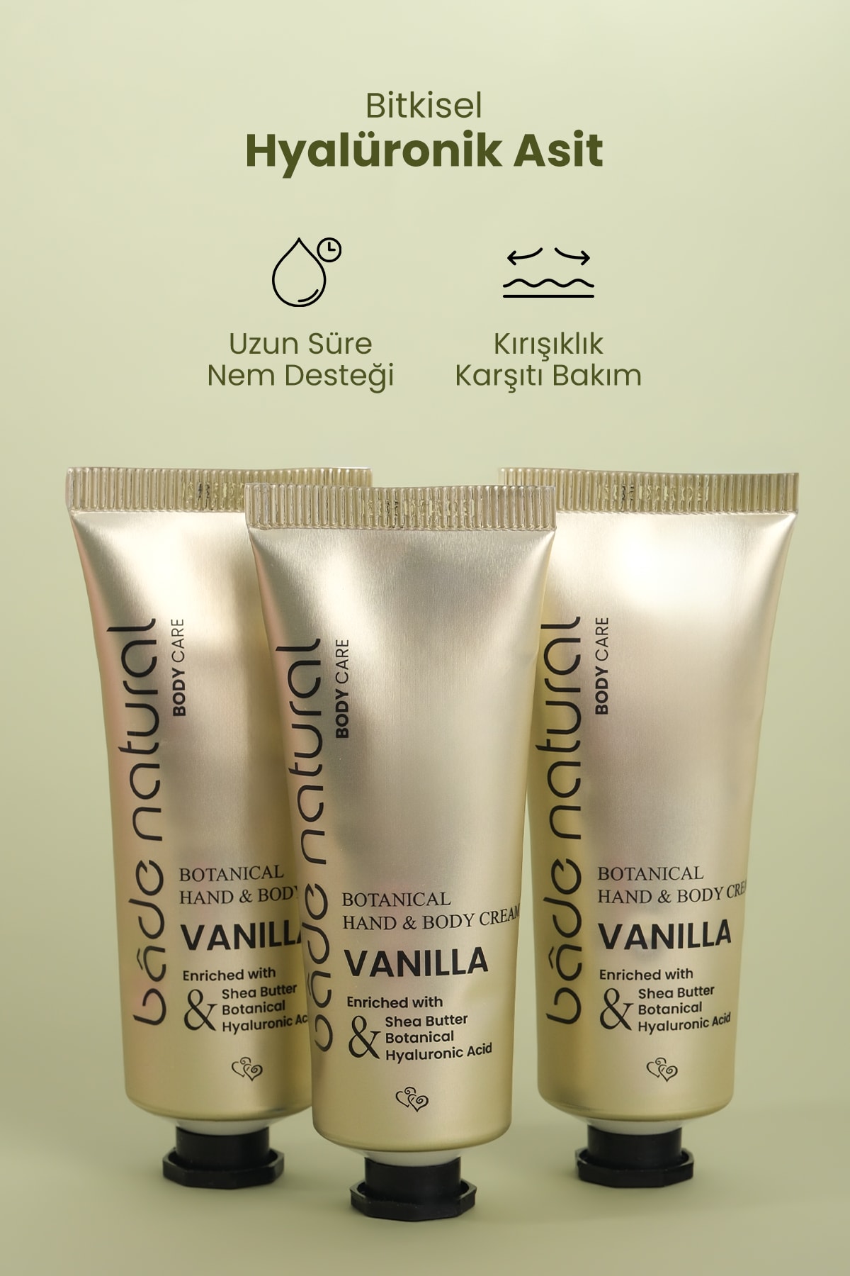 Vanilya Bitkisel El ve Vücut Kremi %100 Doğal ve Vegan 75ml