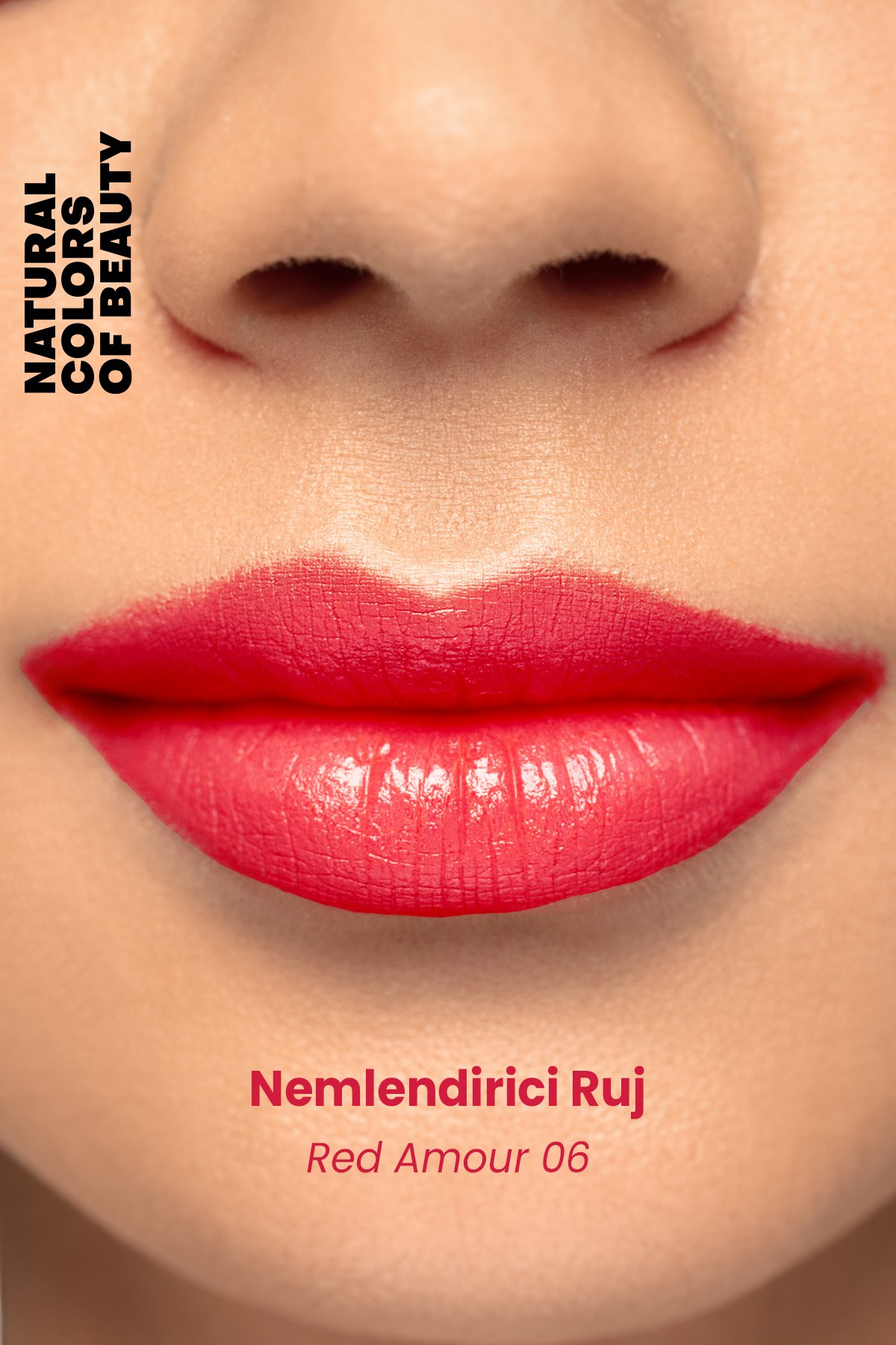 Nemlendirici Ruj Red Amour 06 %100 Doğal