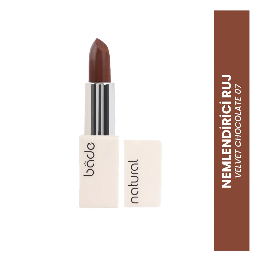 Nemlendirici Ruj Velvet Chocolate 07 %100 Doğal