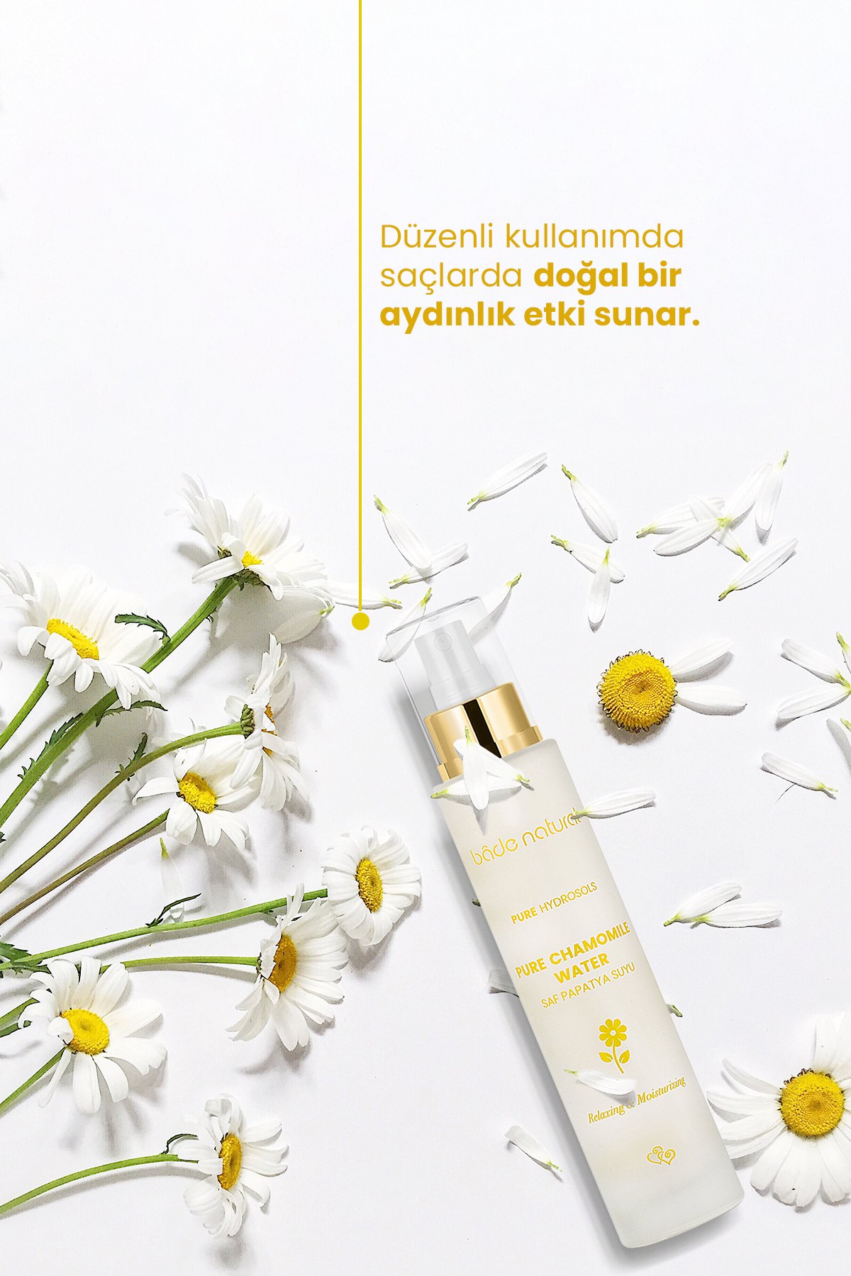 Papatya Suyu Saç Toniği %100 Doğal ve Saf 100 ml