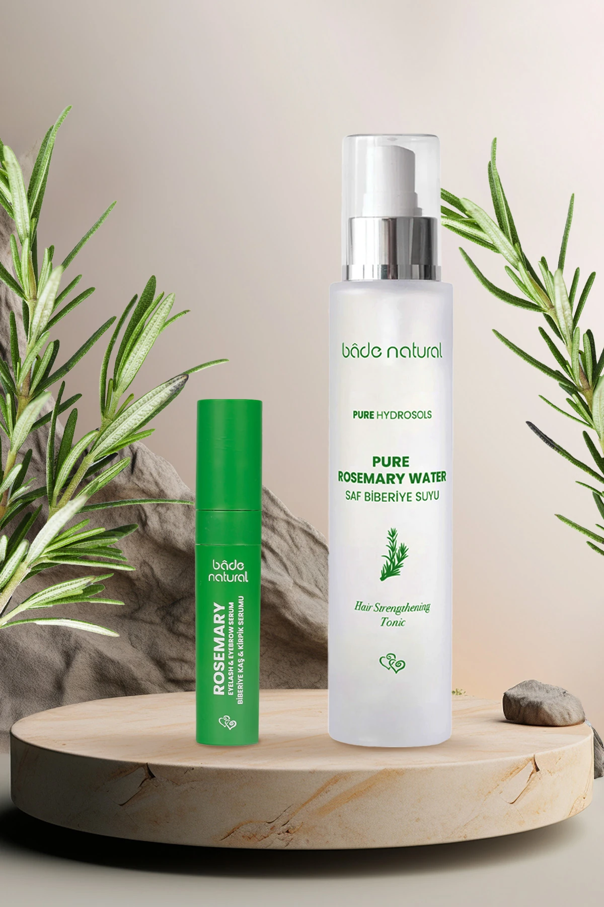 Biberiye Suyu Saç Toniği & Biberiye Yağı Kaş ve Kirpik Serum Set