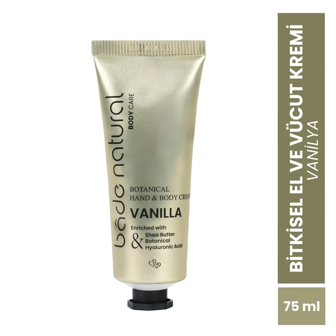 Vanilya Bitkisel El ve Vücut Kremi %100 Doğal ve Vegan 75ml