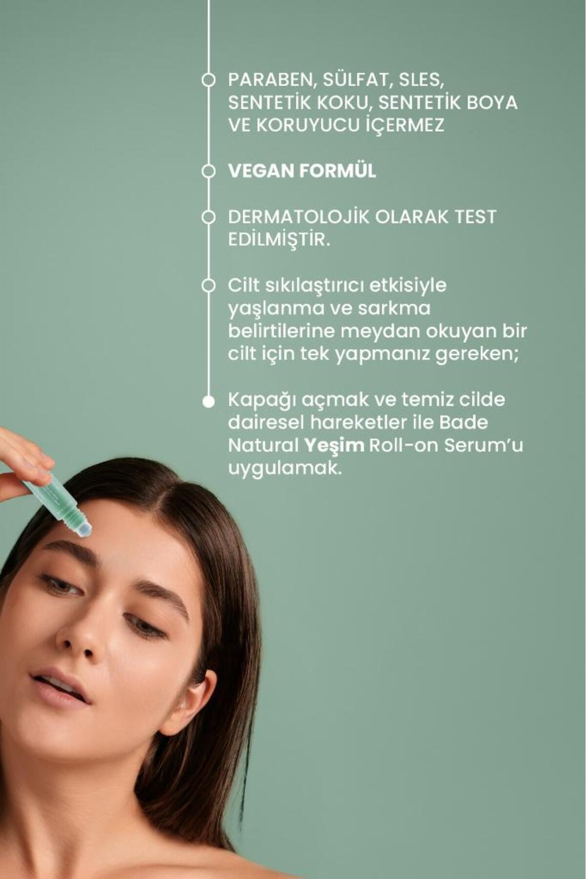 Yeşim Roll On Sıkılaştırıcı Yüz Masaj Serumu 10 ml