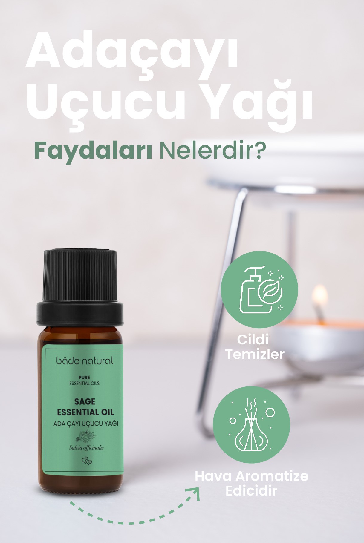 Adaçayı Uçucu Yağı %100 Saf 10 ml