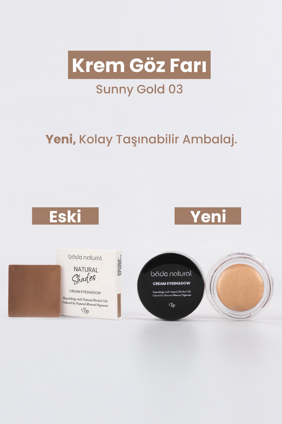 Krem Göz Farı Sunny Gold 03 %100 Doğal