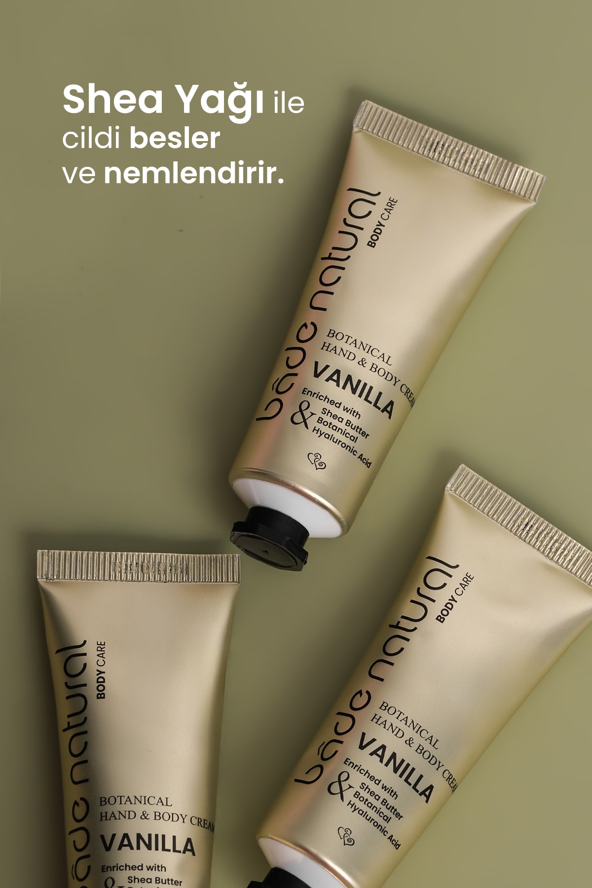 Vanilya Bitkisel El ve Vücut Kremi %100 Doğal ve Vegan 75ml