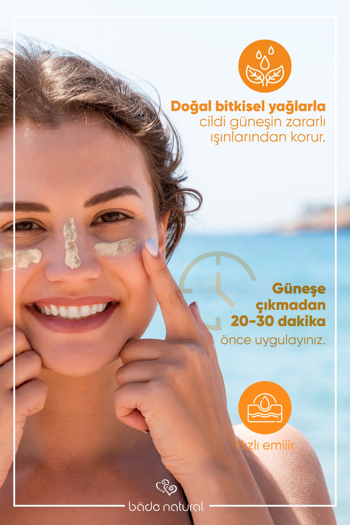 50 SPF Renkli Güneş Koruyucu Süt 30 ml