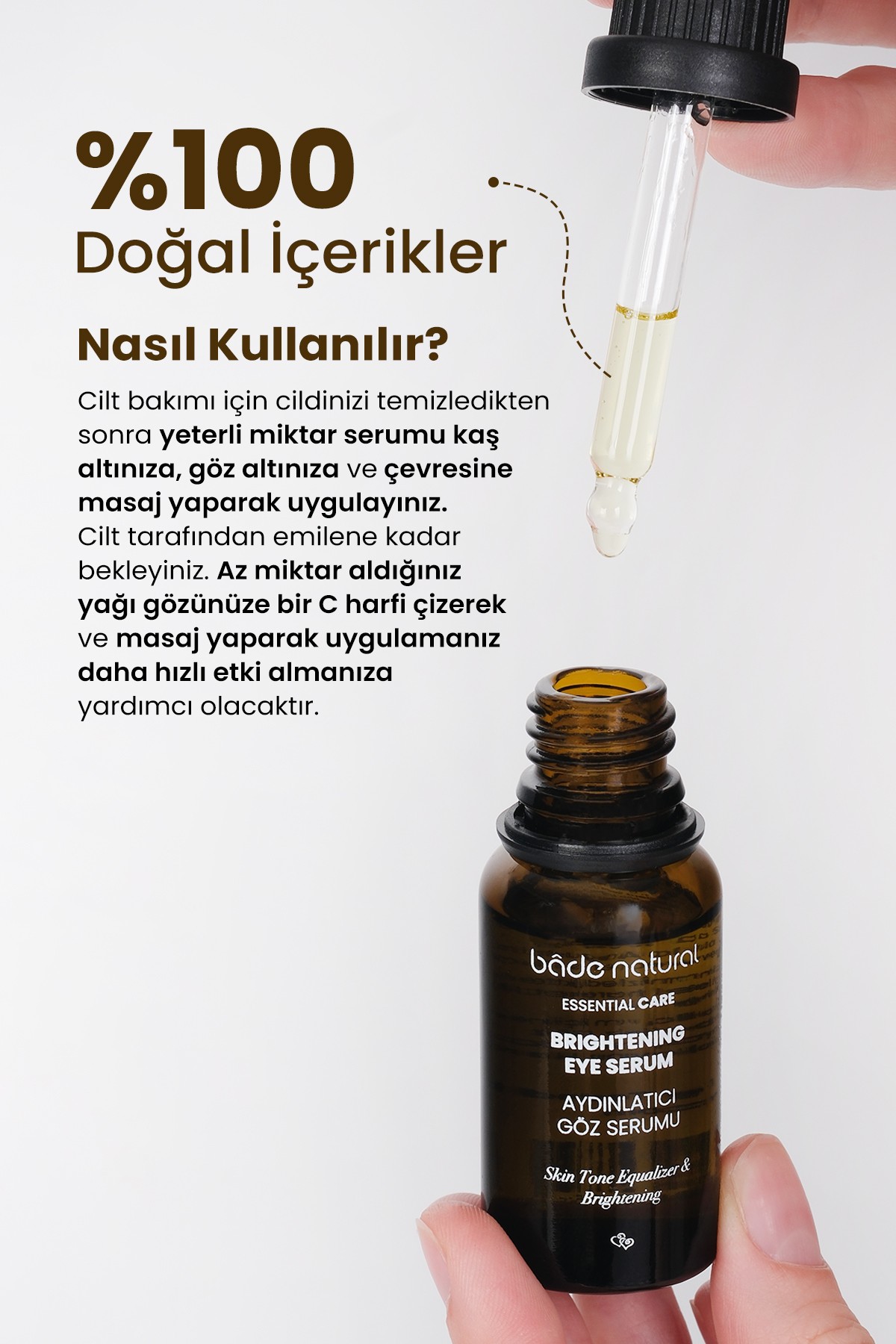Aydınlatıcı Göz Serumu Besleyici ve Nemlendirici 20 ml