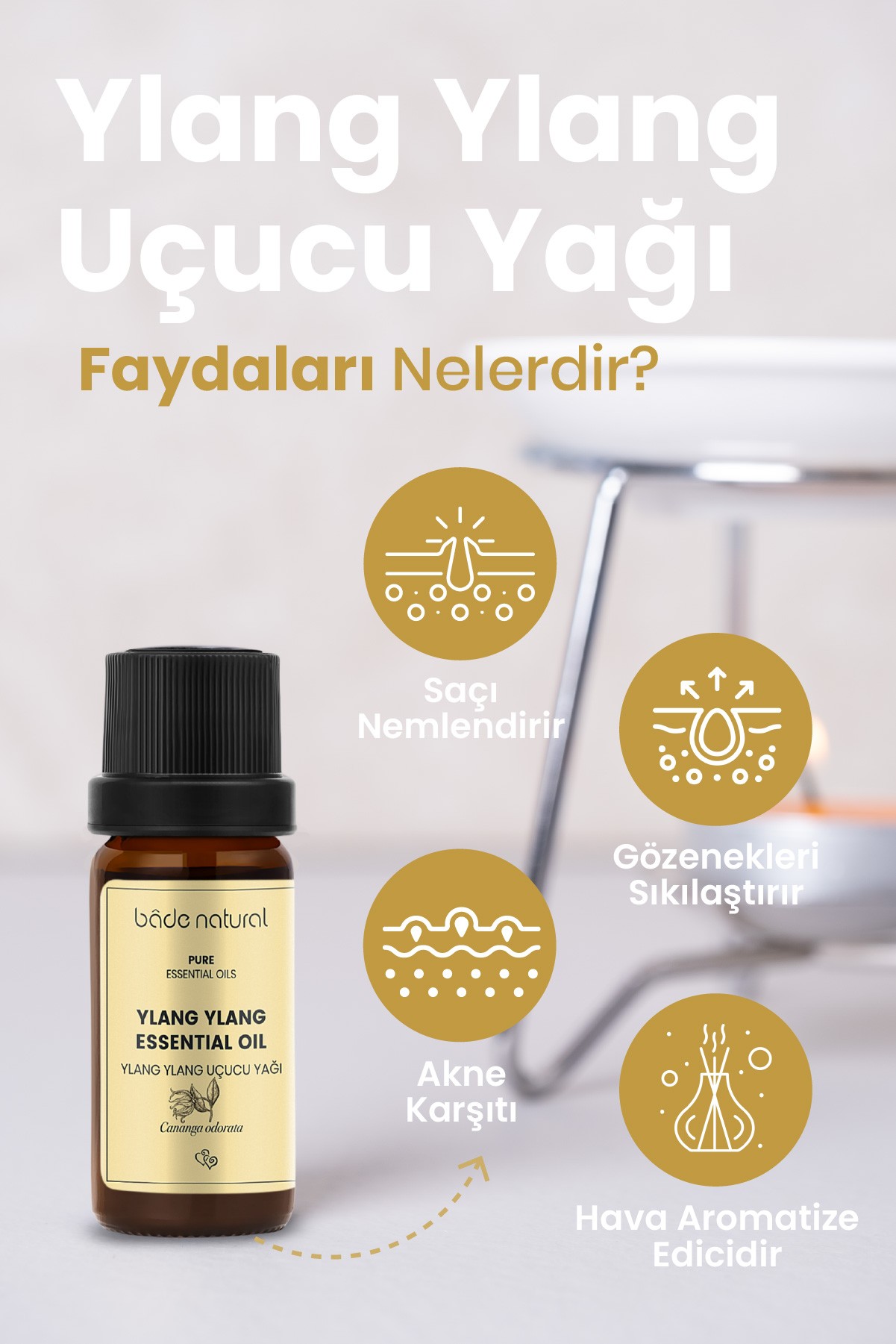 Ylang Ylang Uçucu Yağı %100 Saf 10 ml