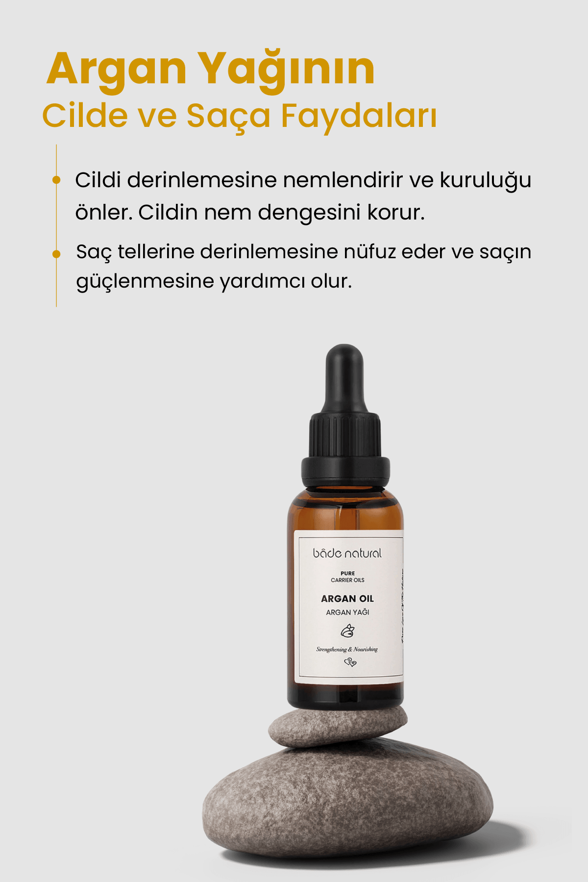 Argan Yağı Soğuk Sıkım %100 Saf 30 ml