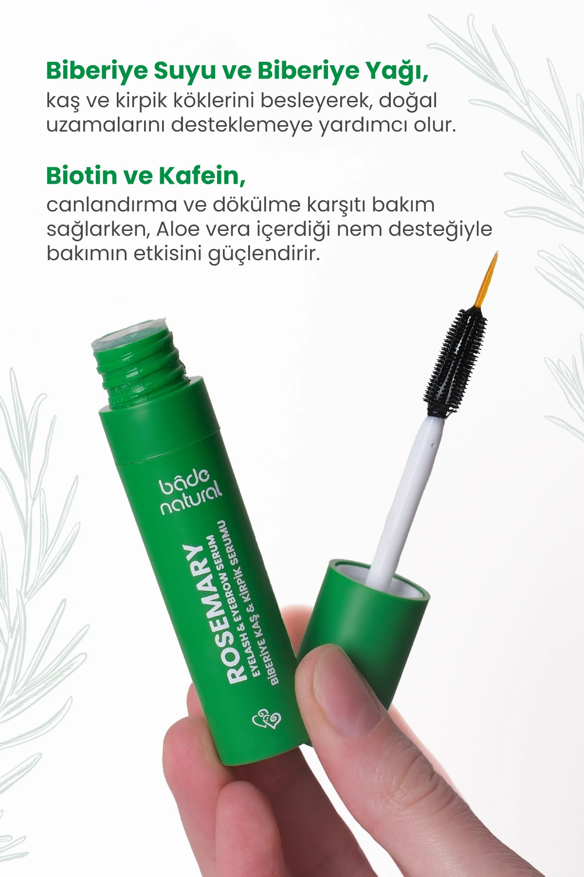 Biberiye Suyu Saç Toniği & Biberiye Yağı Kaş ve Kirpik Serum Set