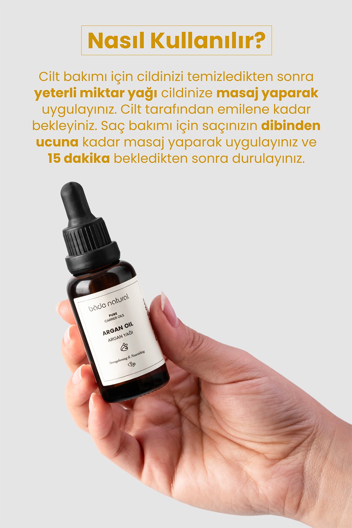 Argan Yağı Soğuk Sıkım %100 Saf 30 ml