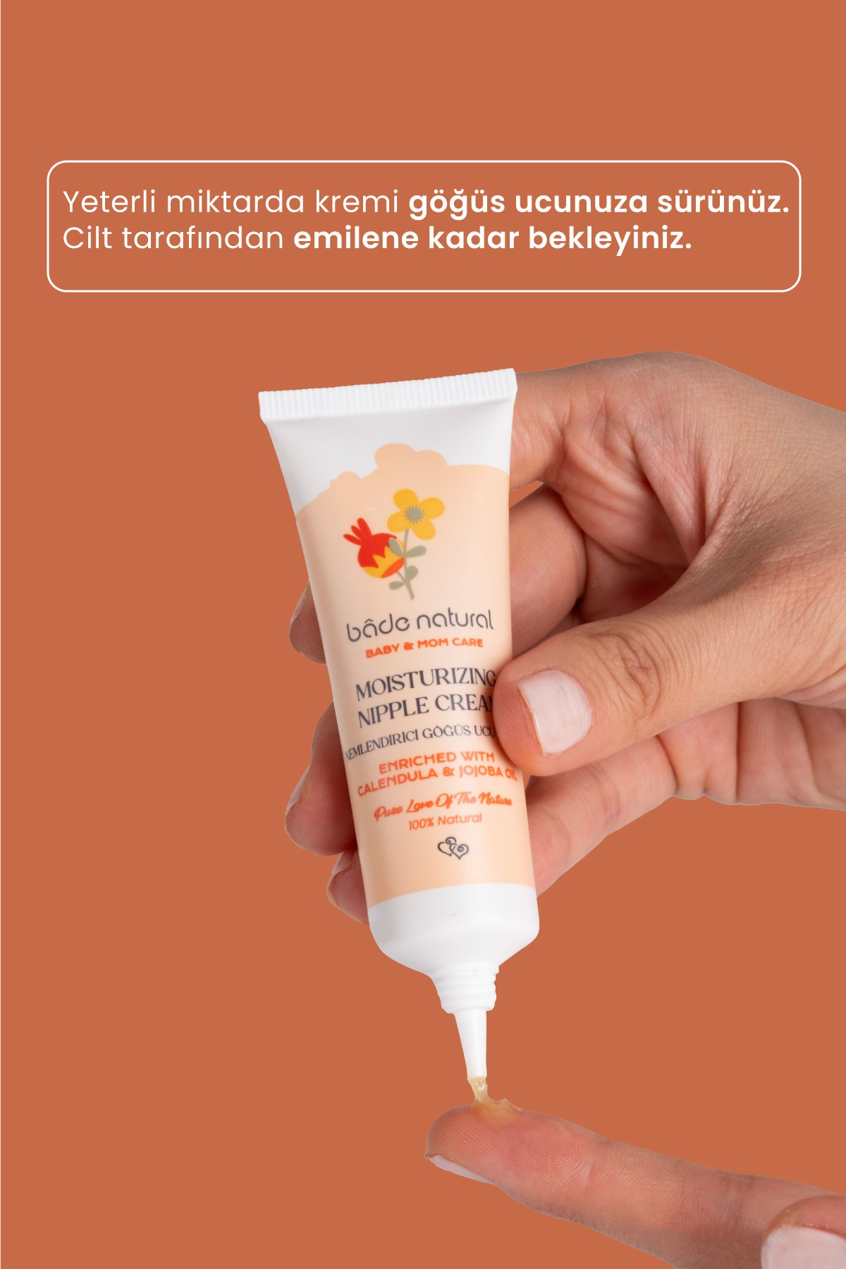 Nemlendirici Göğüs Ucu %100 Doğal Çatlak ve Bakım Kremi 30 ml