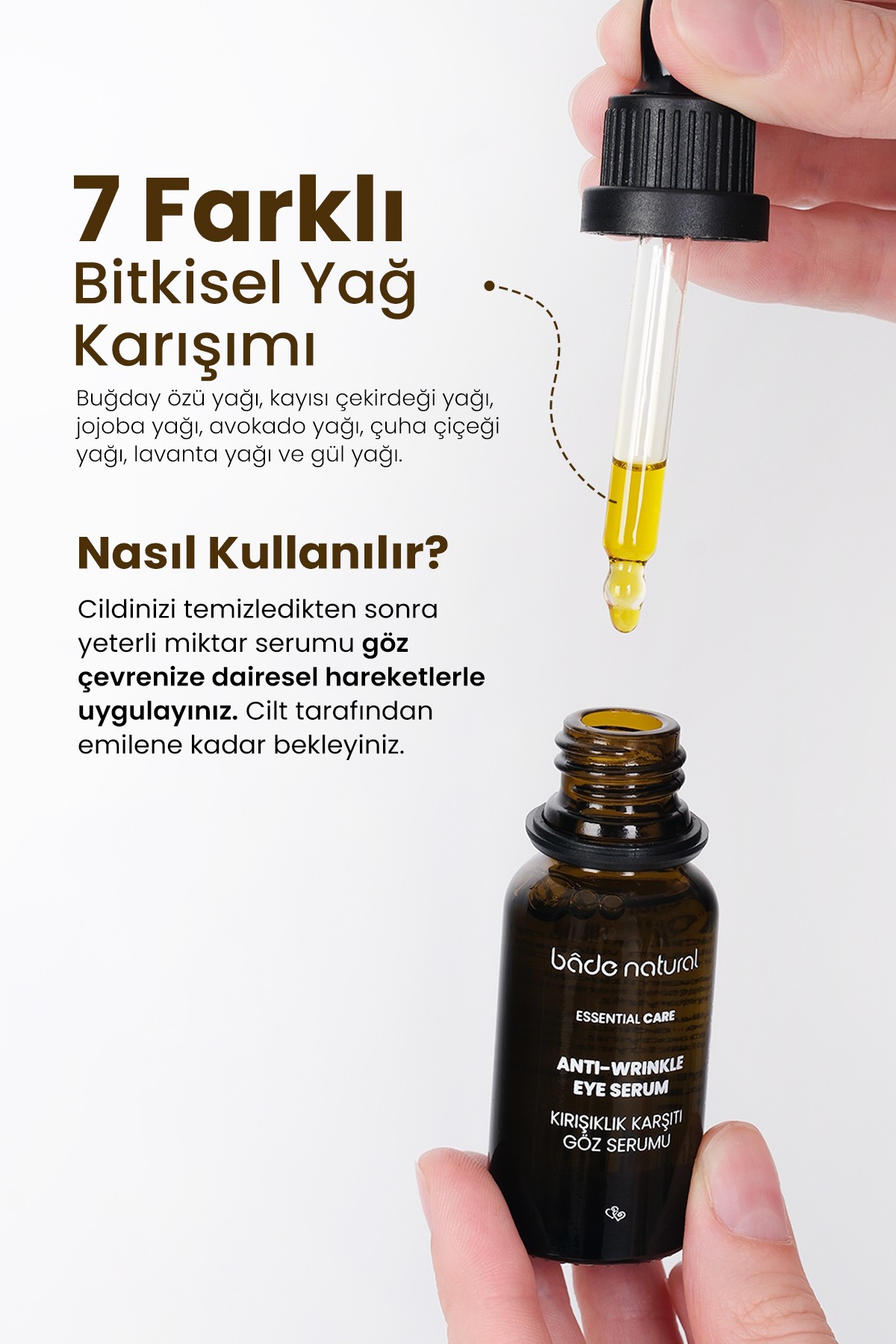 Kırışıklık Karşıtı Göz Serumu Besleyici ve Canlandırıcı 20 ml