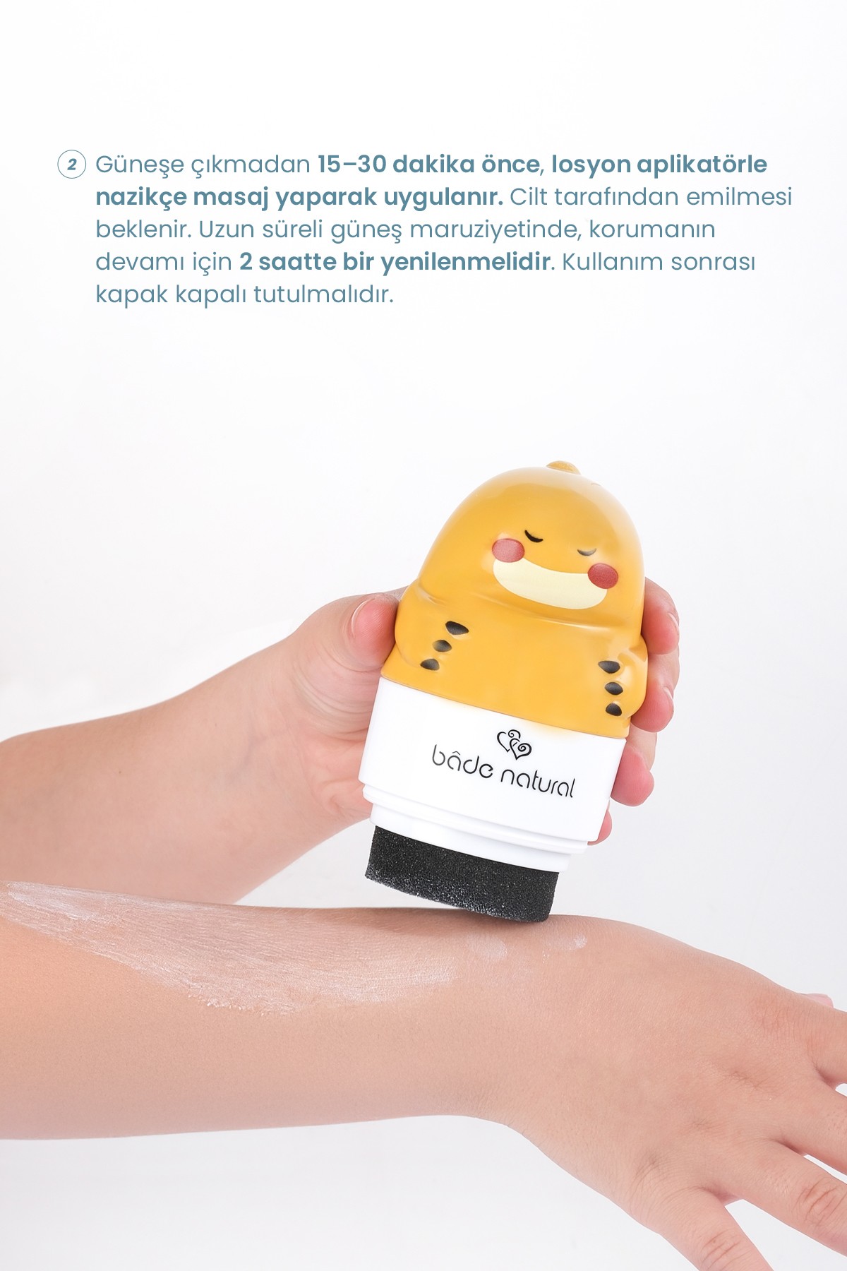 Güneş Koruyucu Losyon Aplikatörü Dinozor Figürlü Doldurulabilir Roll On 110 ml