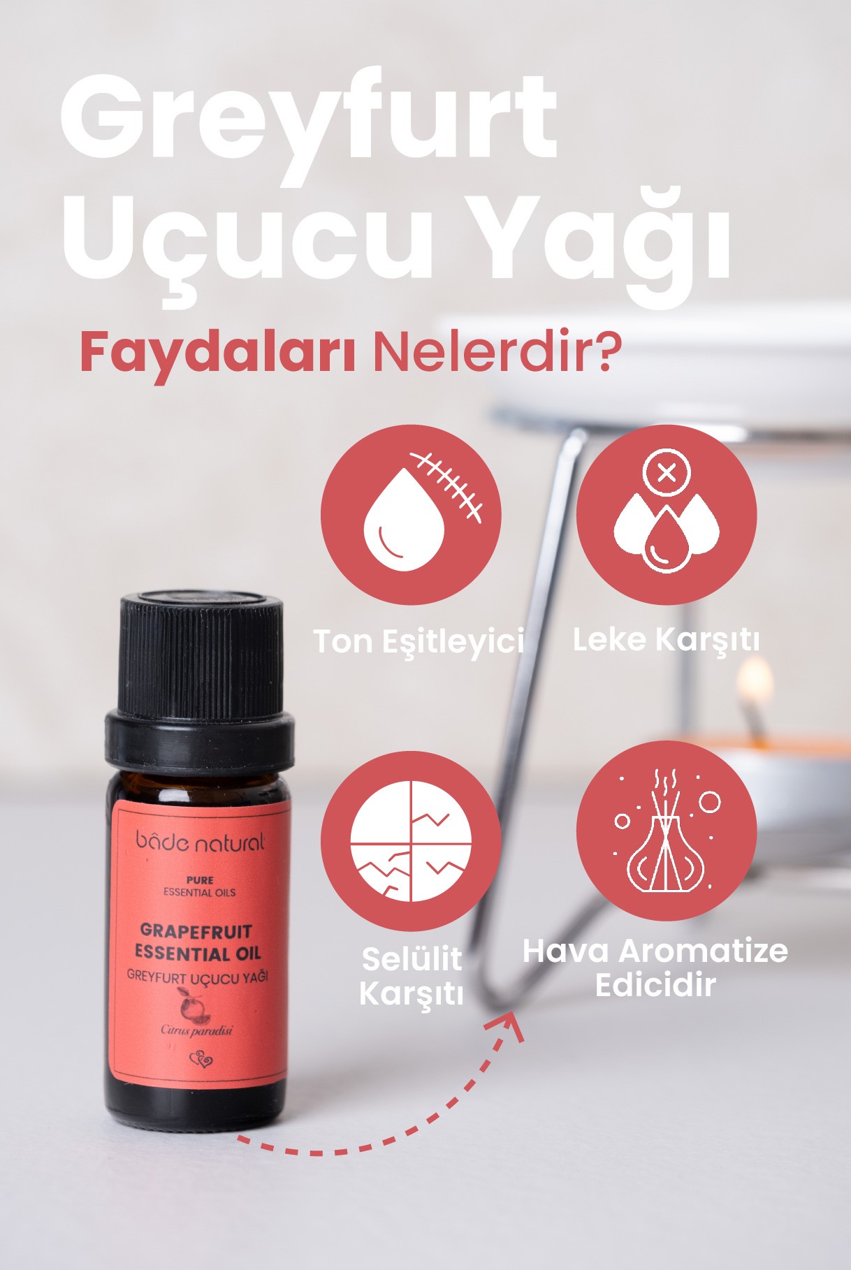 Greyfurt Uçucu Yağı %100 Saf 10 ml