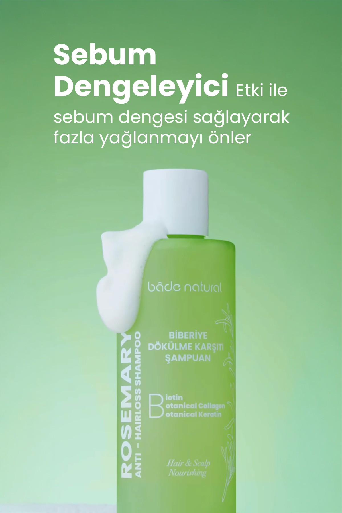 Biberiye, Biotin, Keratin ve Kolajen Complex Saç Dökülmesi Karşıtı Bakım Şampuanı 200 ml