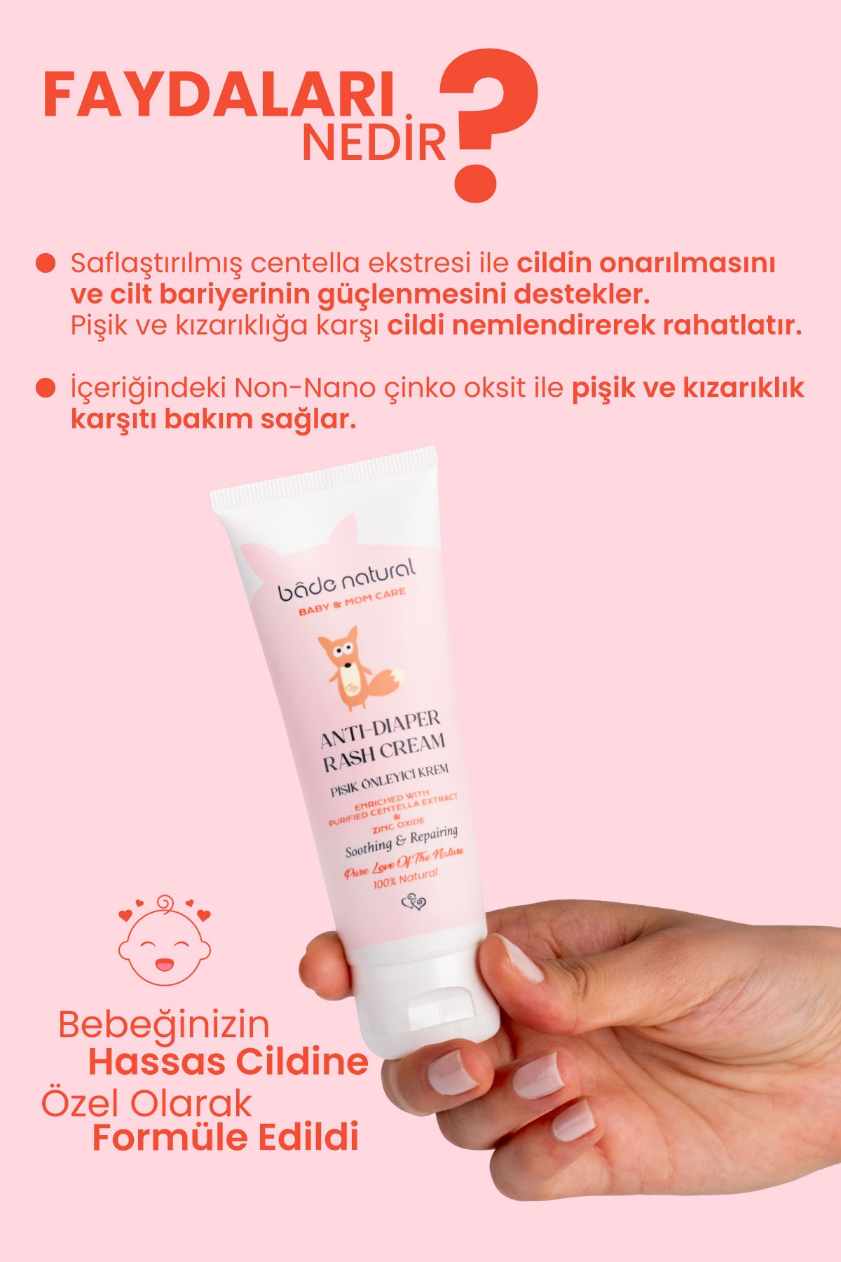 Pişik Önleyici %100 Doğal Krem 75 ml