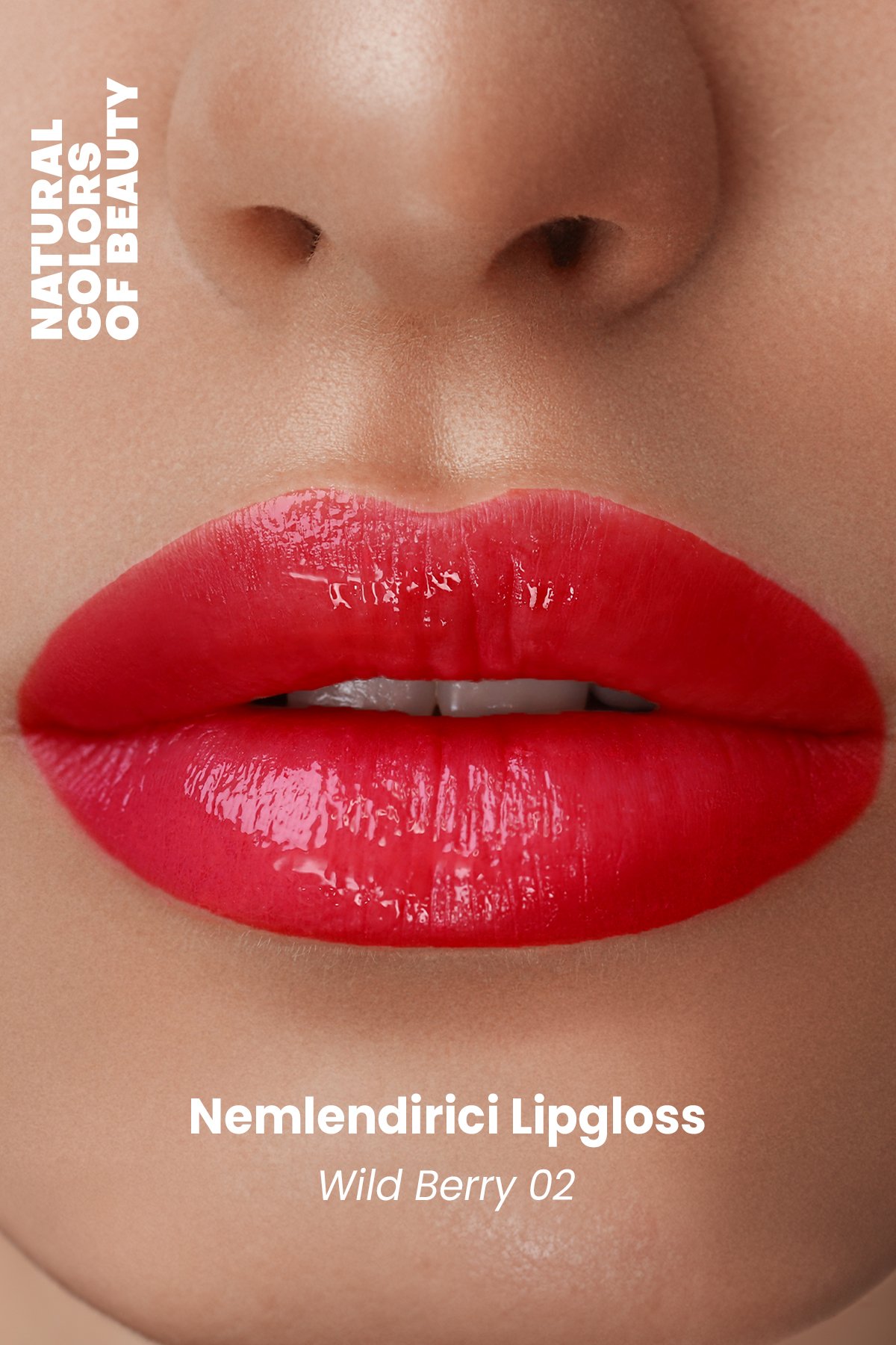 Nemlendirici Lipgloss Wild Berry 02 Dudak Parlatıcısı %100 Doğal