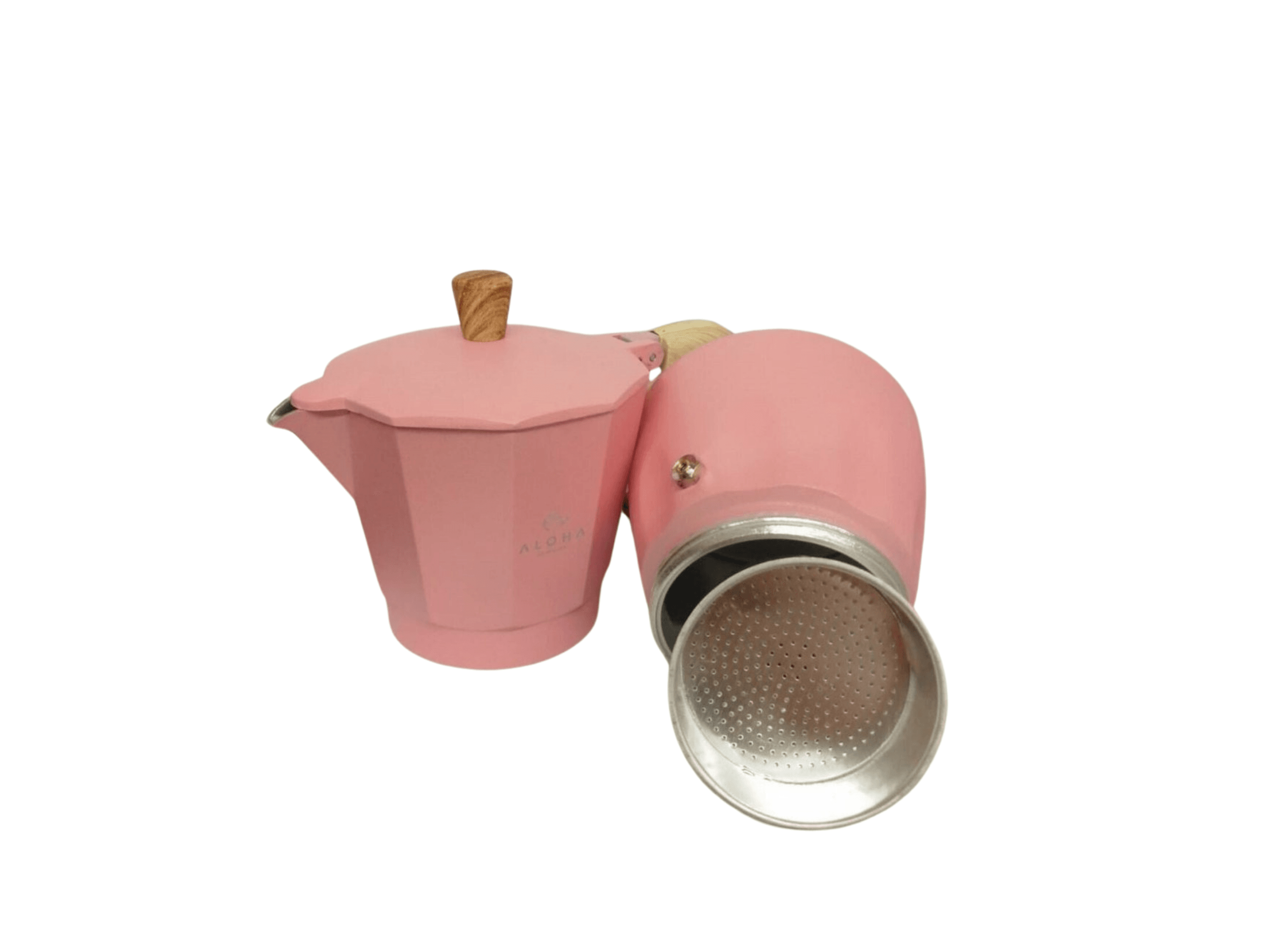 Moka Pot 6 Cup Pembe