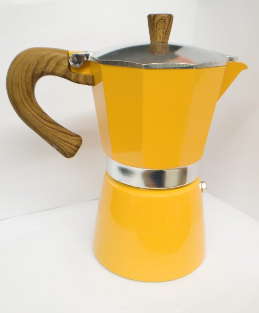 Moka Pot 3 Cup Sarı