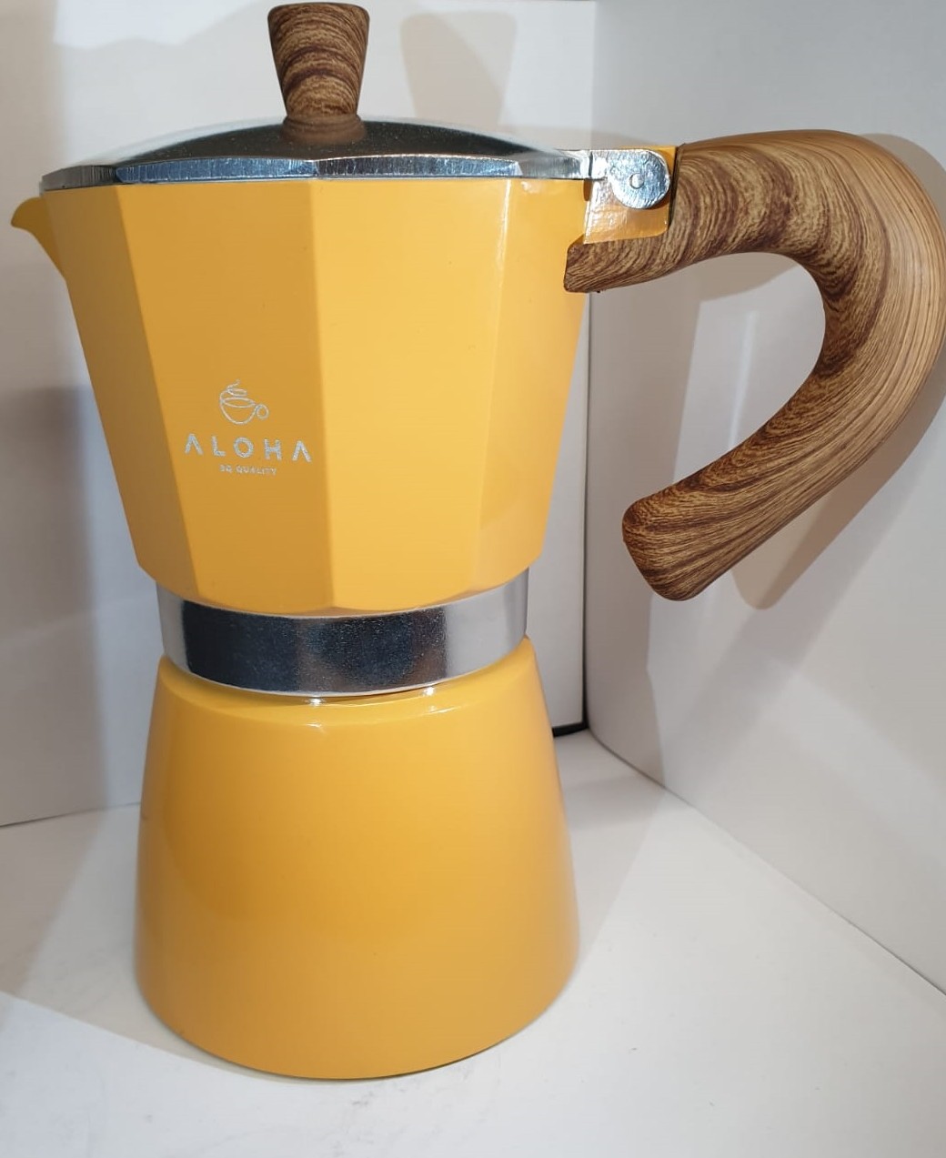 Moka Pot 6 Cup Sarı