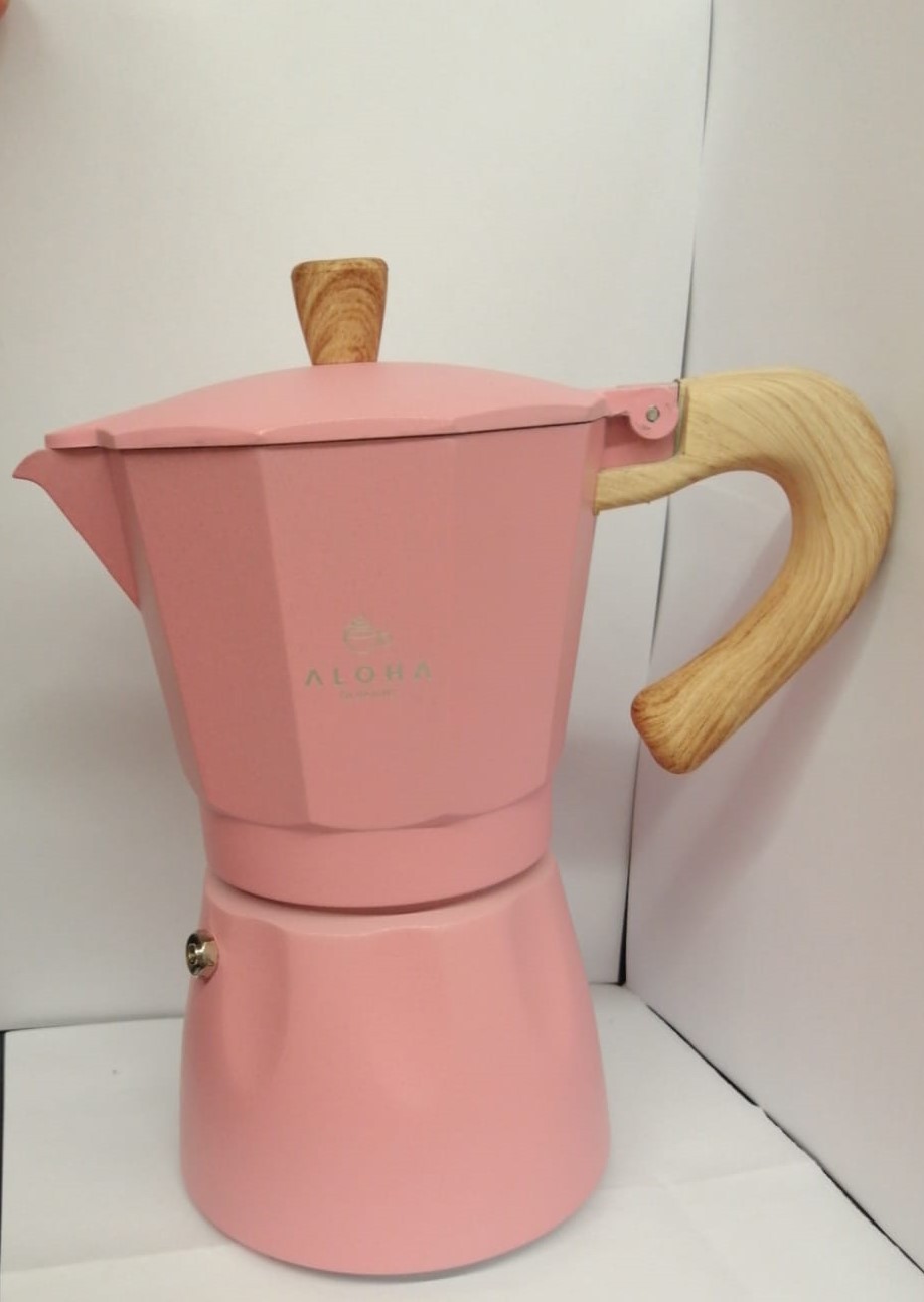 Moka Pot 3 Cup Pembe