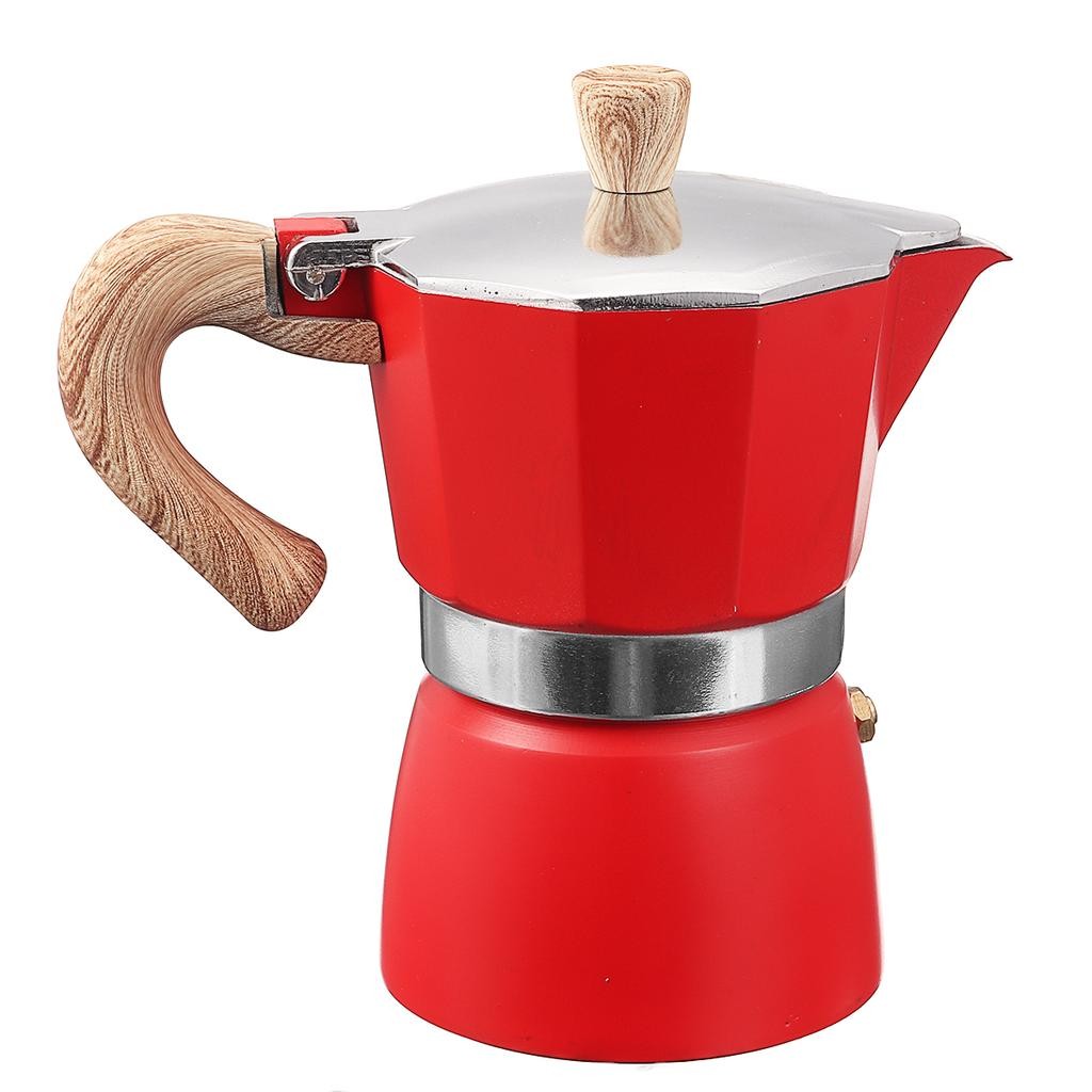 Moka Pot 3 Cup Kırmızı