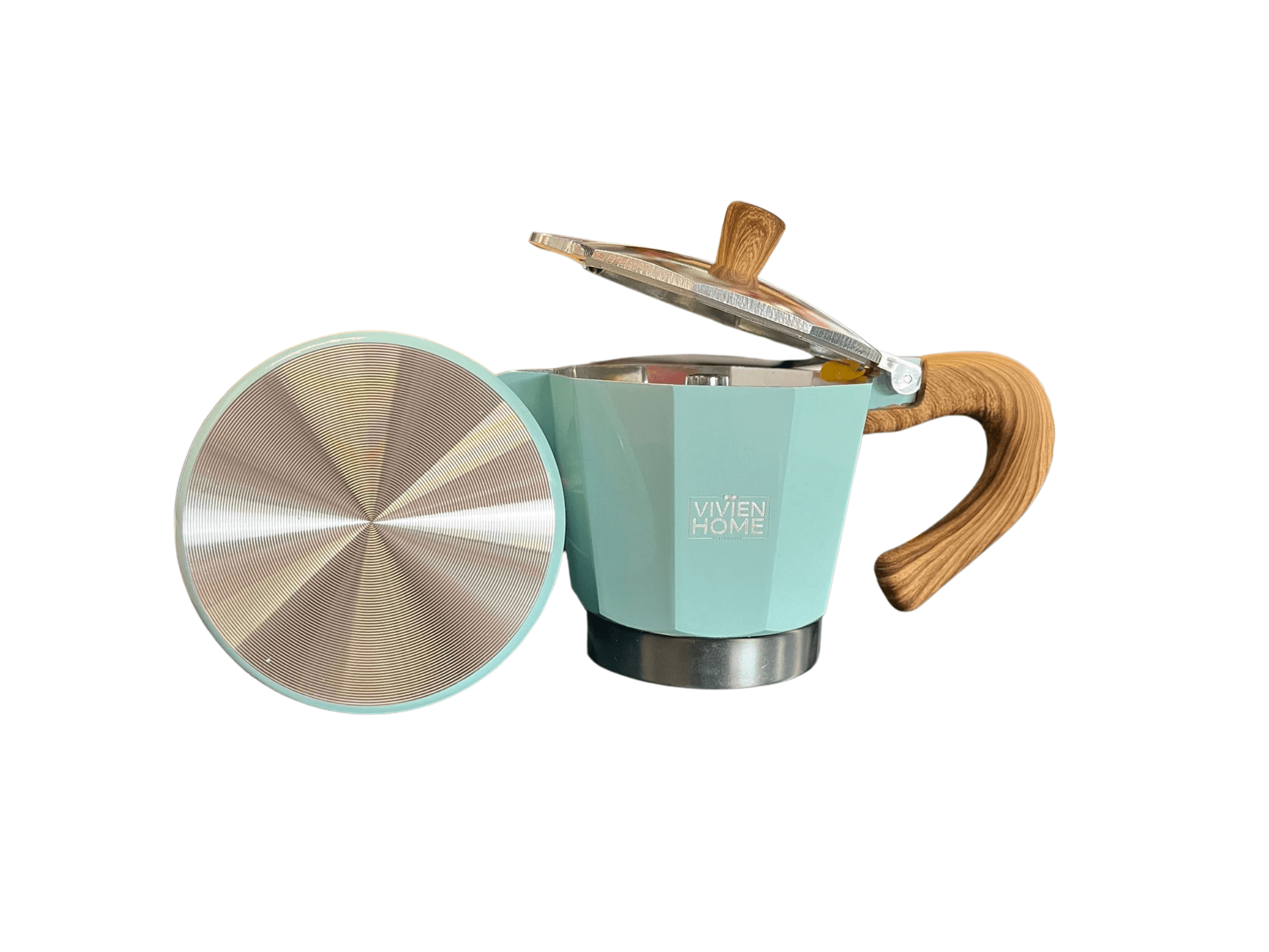 Moka Pot 6 Cup Turkuaz