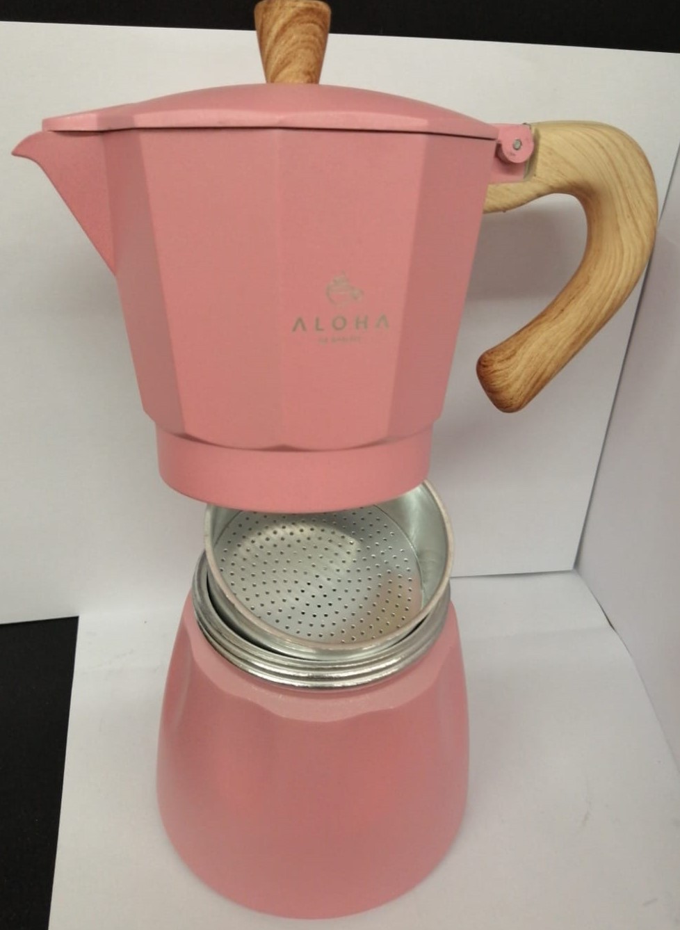 Moka Pot 6 Cup Pembe