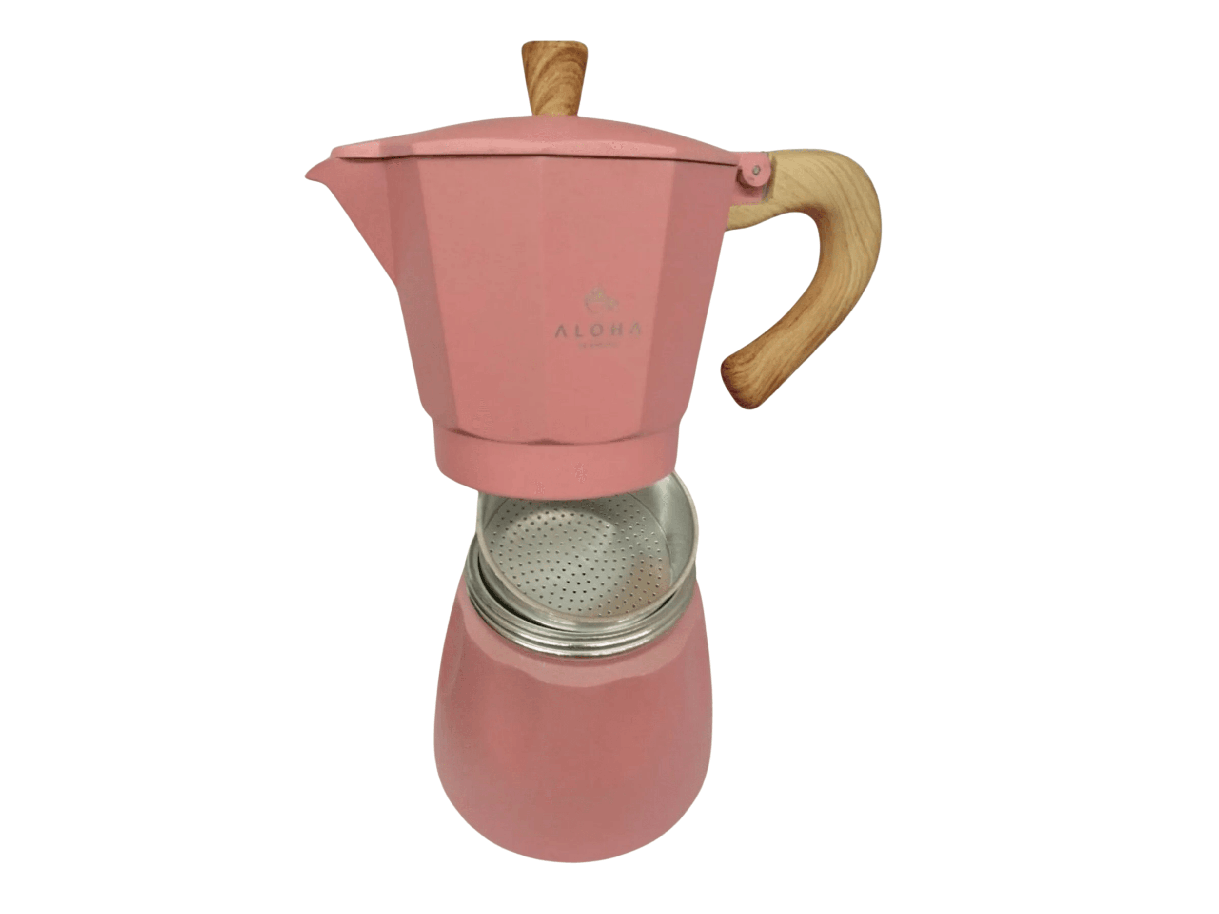 Moka Pot 6 Cup Pembe