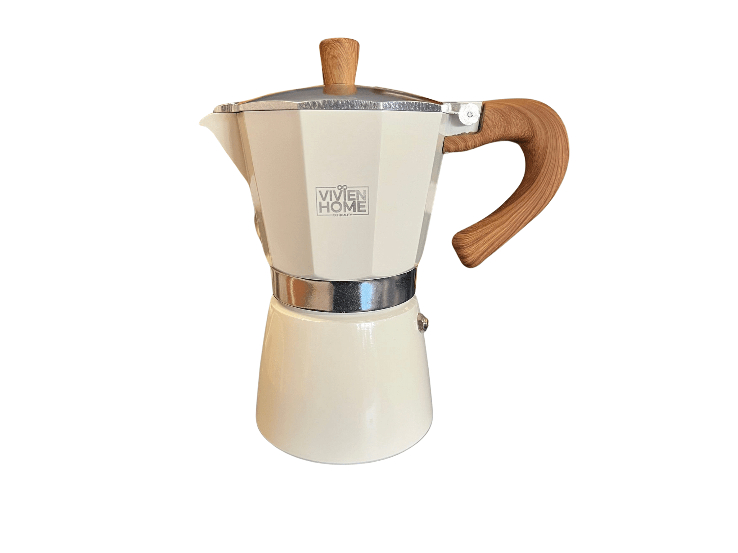 Moka Pot 6 Cup Beyaz