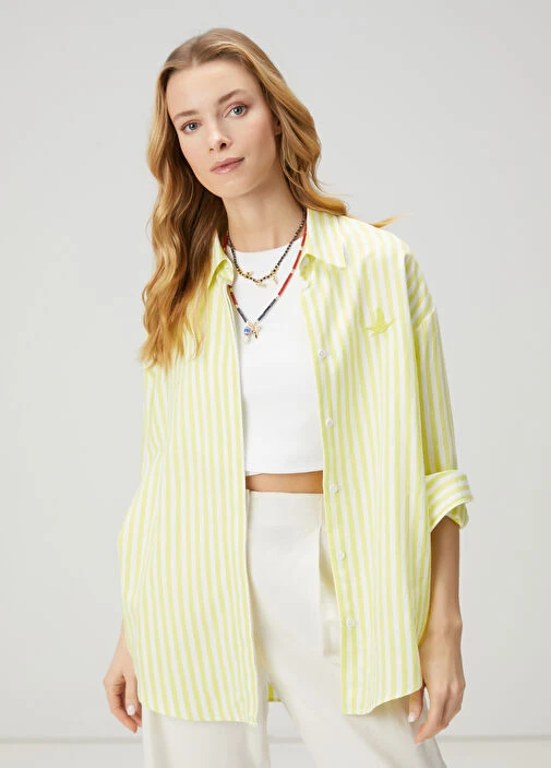 Beymen Club Sarı Çizgili Gömlek