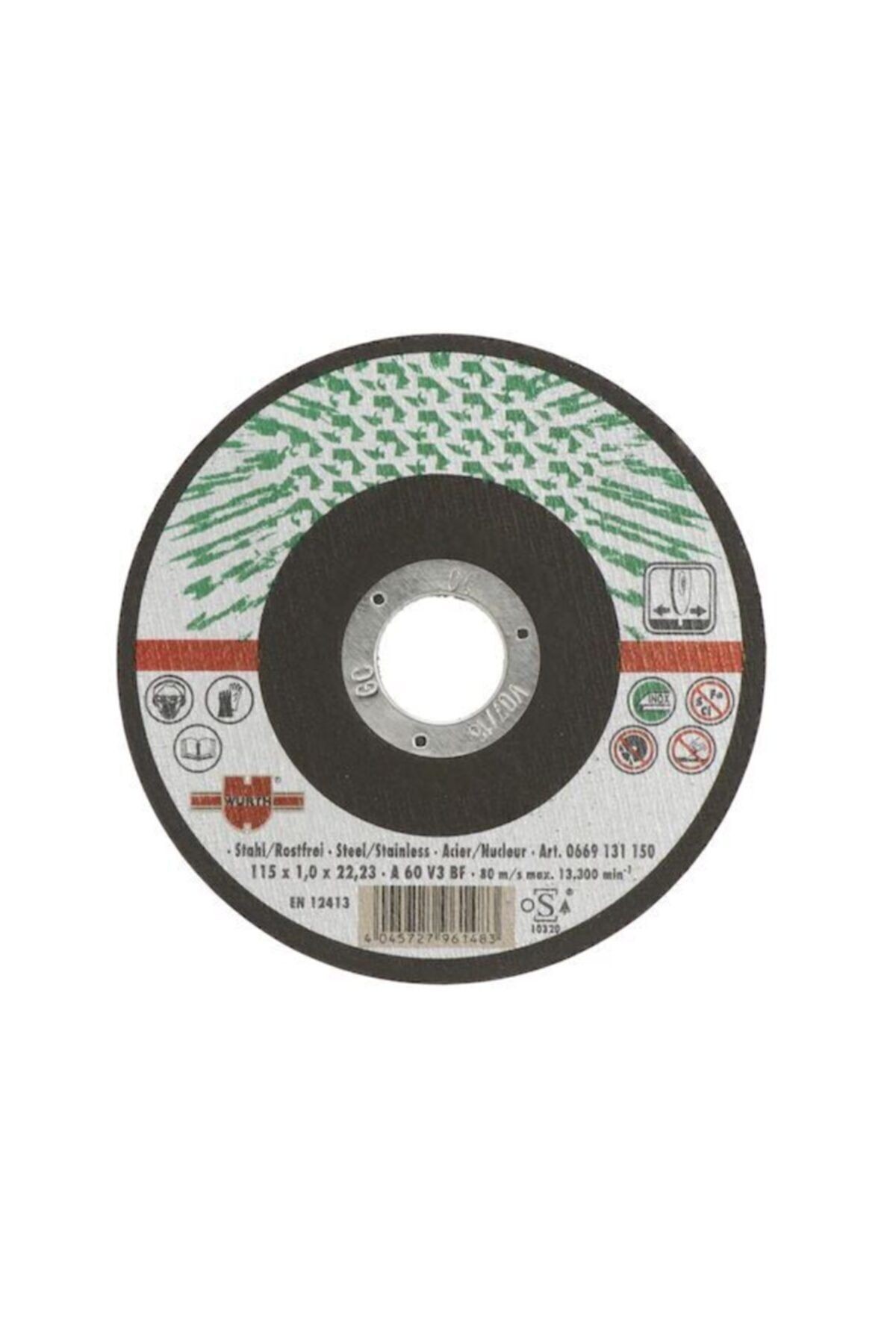 Cutting Disc for Stainless Steel-Green-D115x1mm