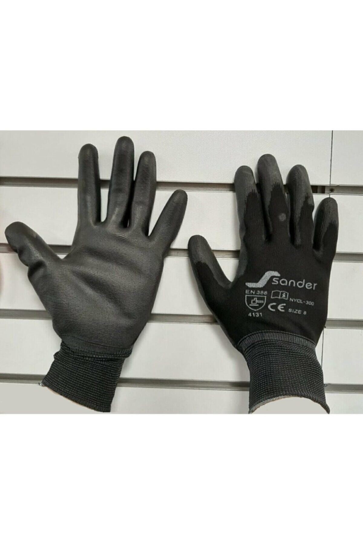 Assembly Gloves Black Pu Gloves Size 9