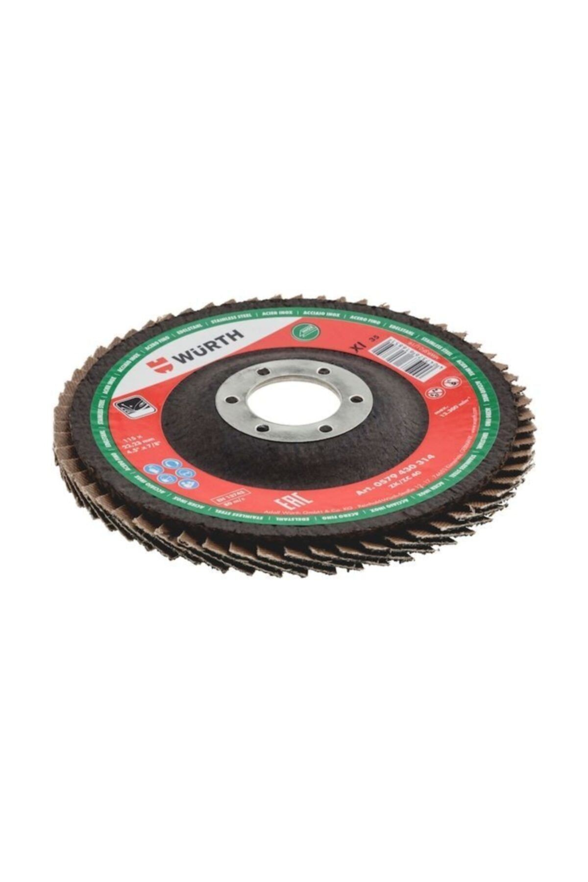 Flap Disc Premium-Zirconia Oxide-Stainless-D115-P40