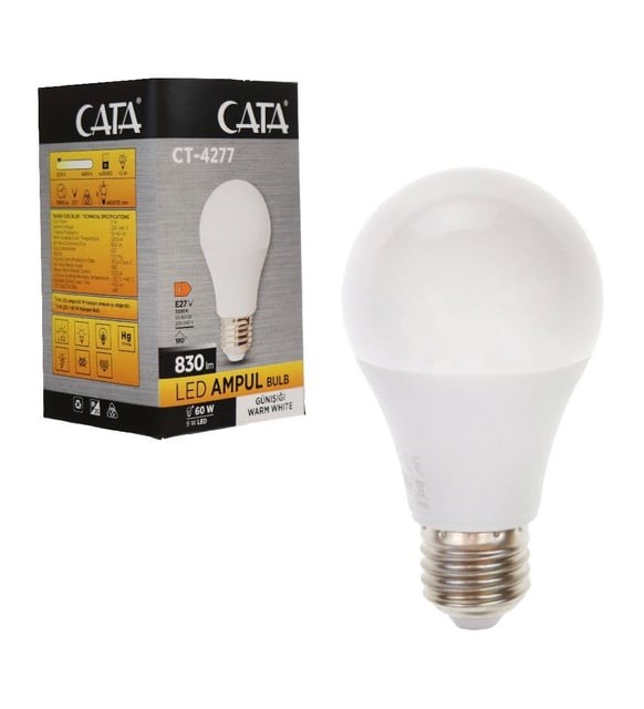 Cata 4277 9w Led Ampul (E-27) (BEYAZ)