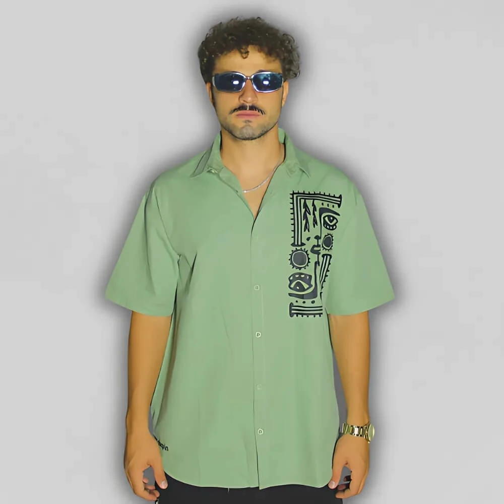 Etnik Desenli Gömlek