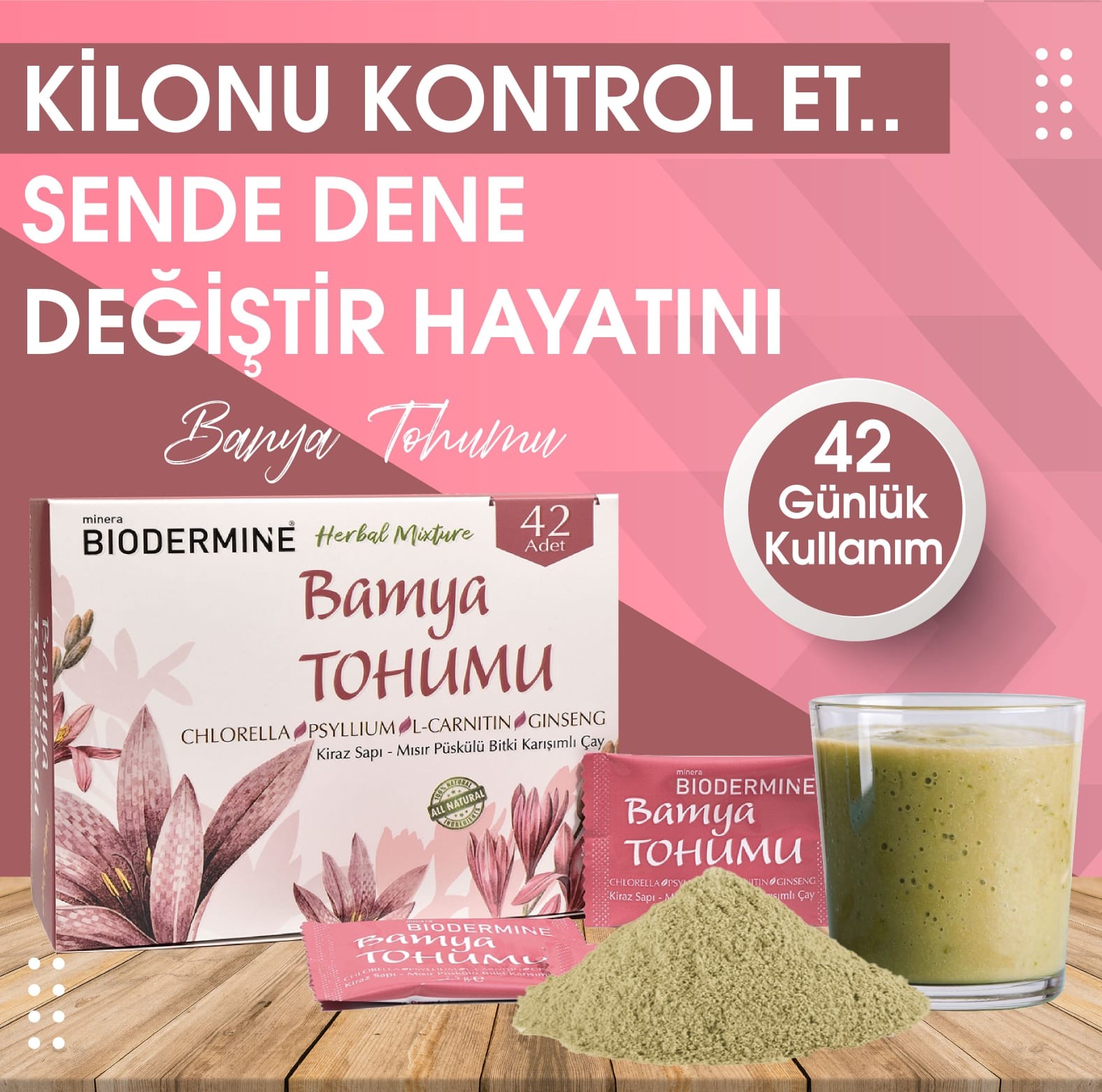 BIODERMINE BAMYA TOHUMU ÇAYI