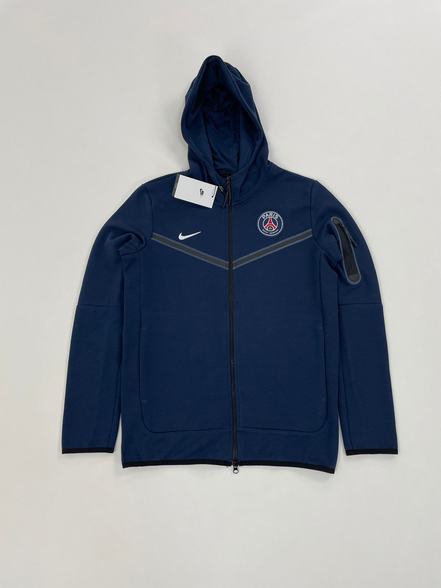 Nsw Tech Fleece Full Zip Hoodie Paris Navy Blue