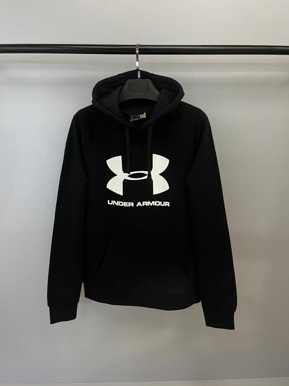 UA Rival Fleece Big Logo Hoodie - Siyah