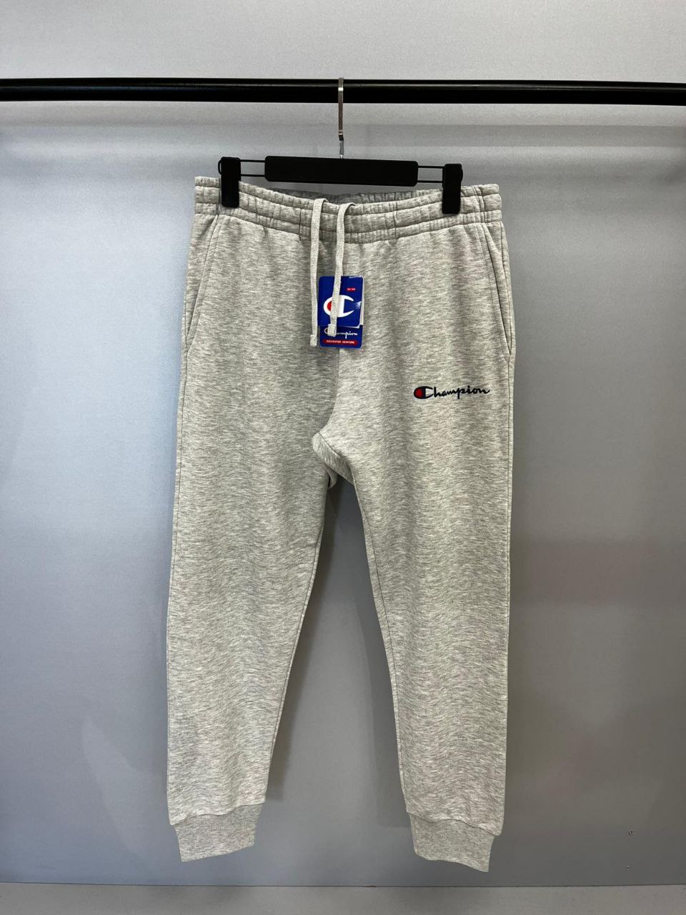 Embroidered Small Script Logo Jogger - Gri