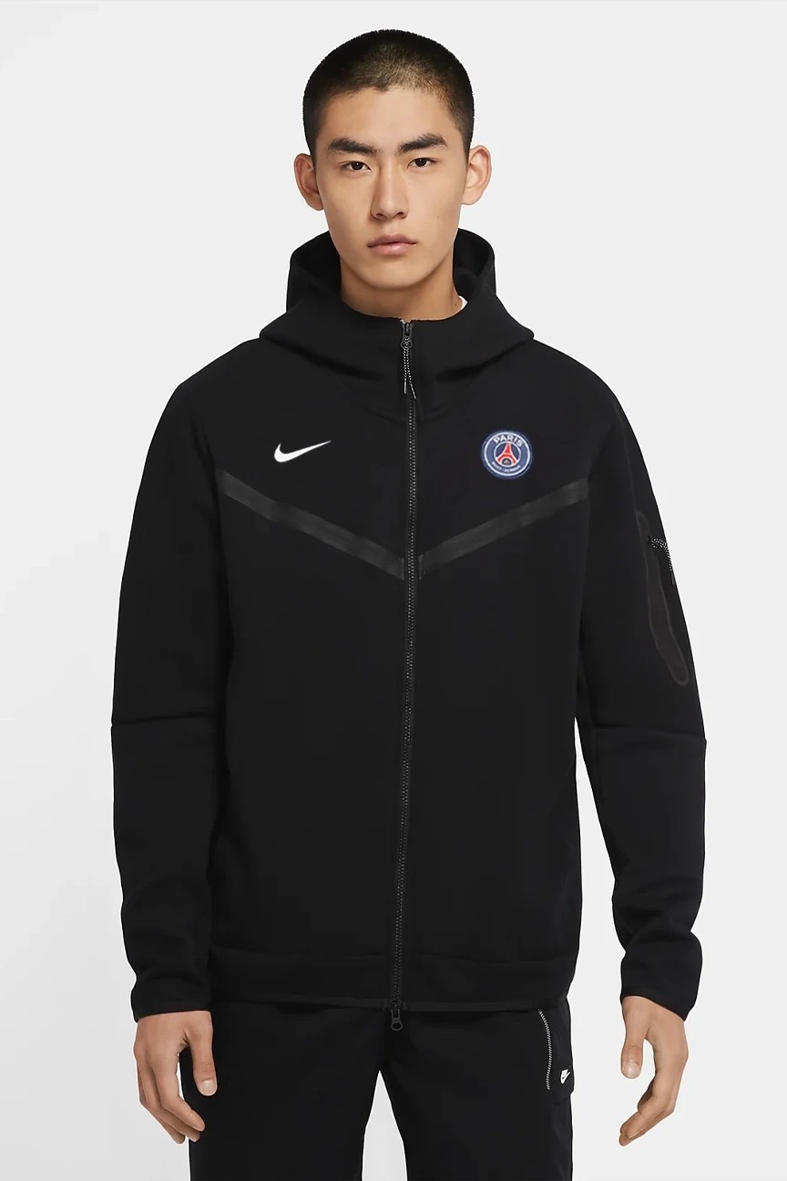 Nsw Tech Fleece Full Zip Hoodie Paris Black